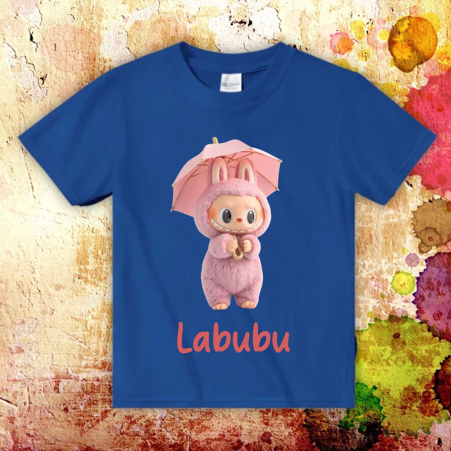 dein Labubu T-Shirt mit Name - individuelles Kinder T-Shirt