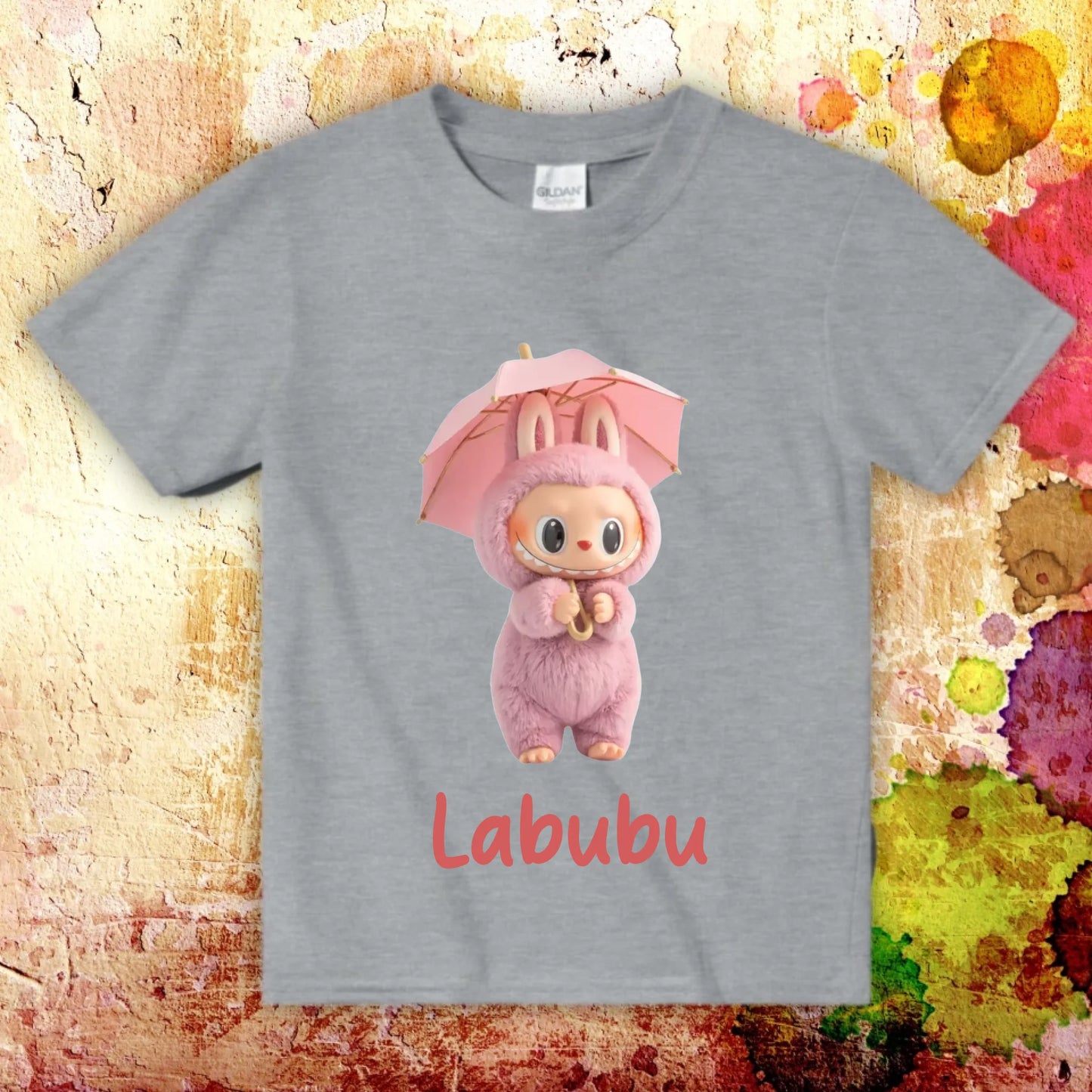 dein Labubu T-Shirt mit Name - individuelles Kinder T-Shirt