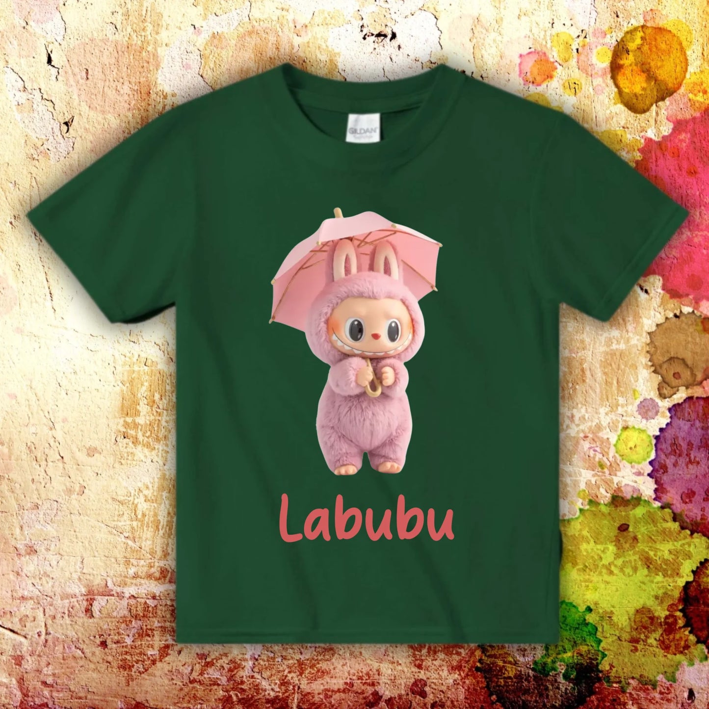 dein Labubu T-Shirt mit Name - individuelles Kinder T-Shirt