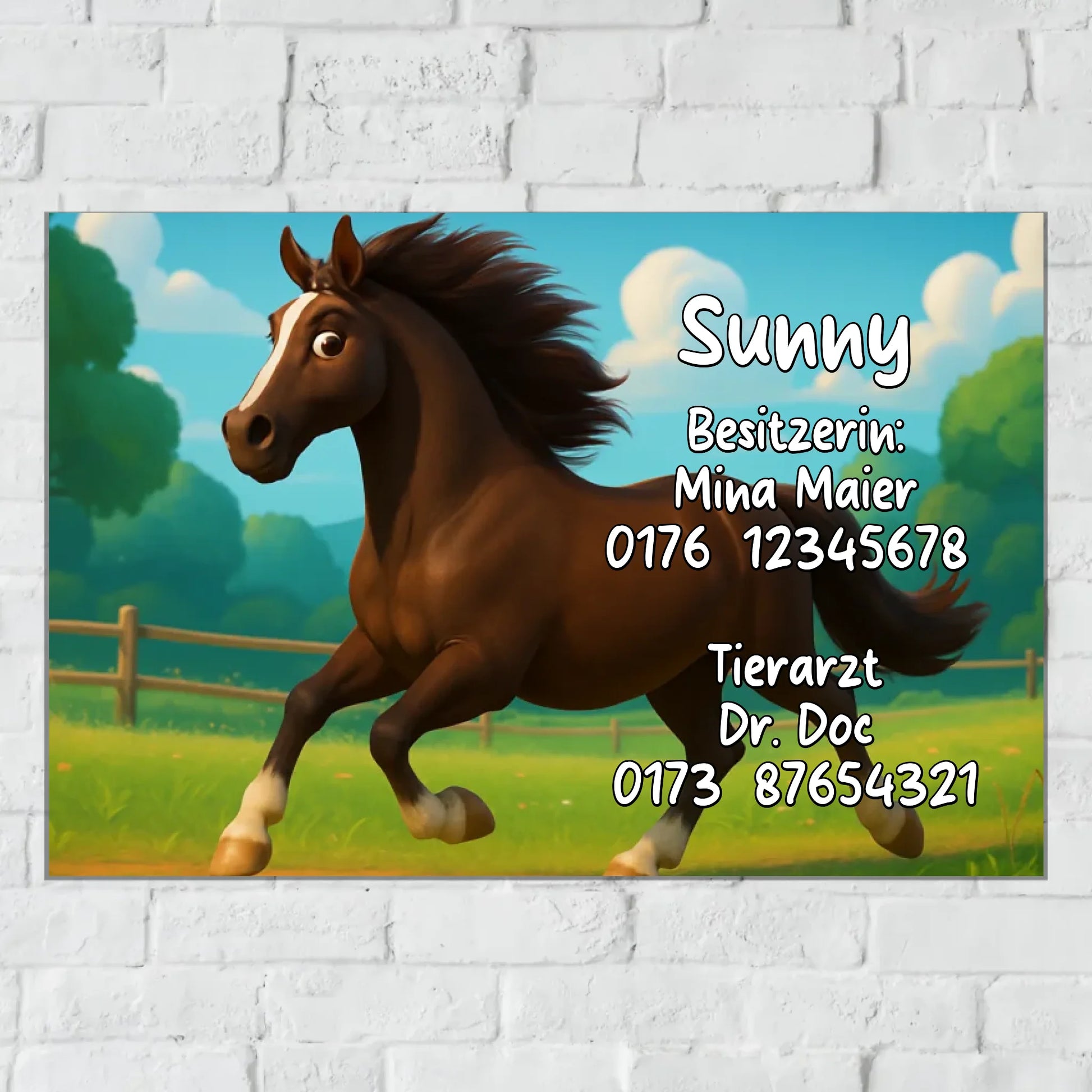 Aluminium Schild für Innen und Außen