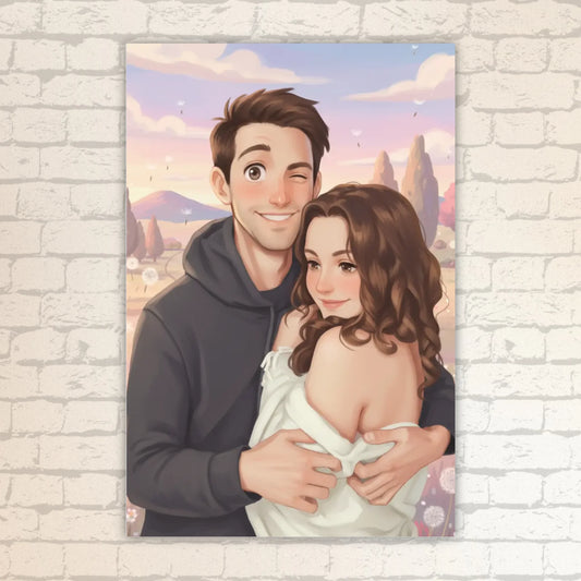 Anime Portrait Poster – Dein Bild im Ghibli-Stil - individuelle Leinwand