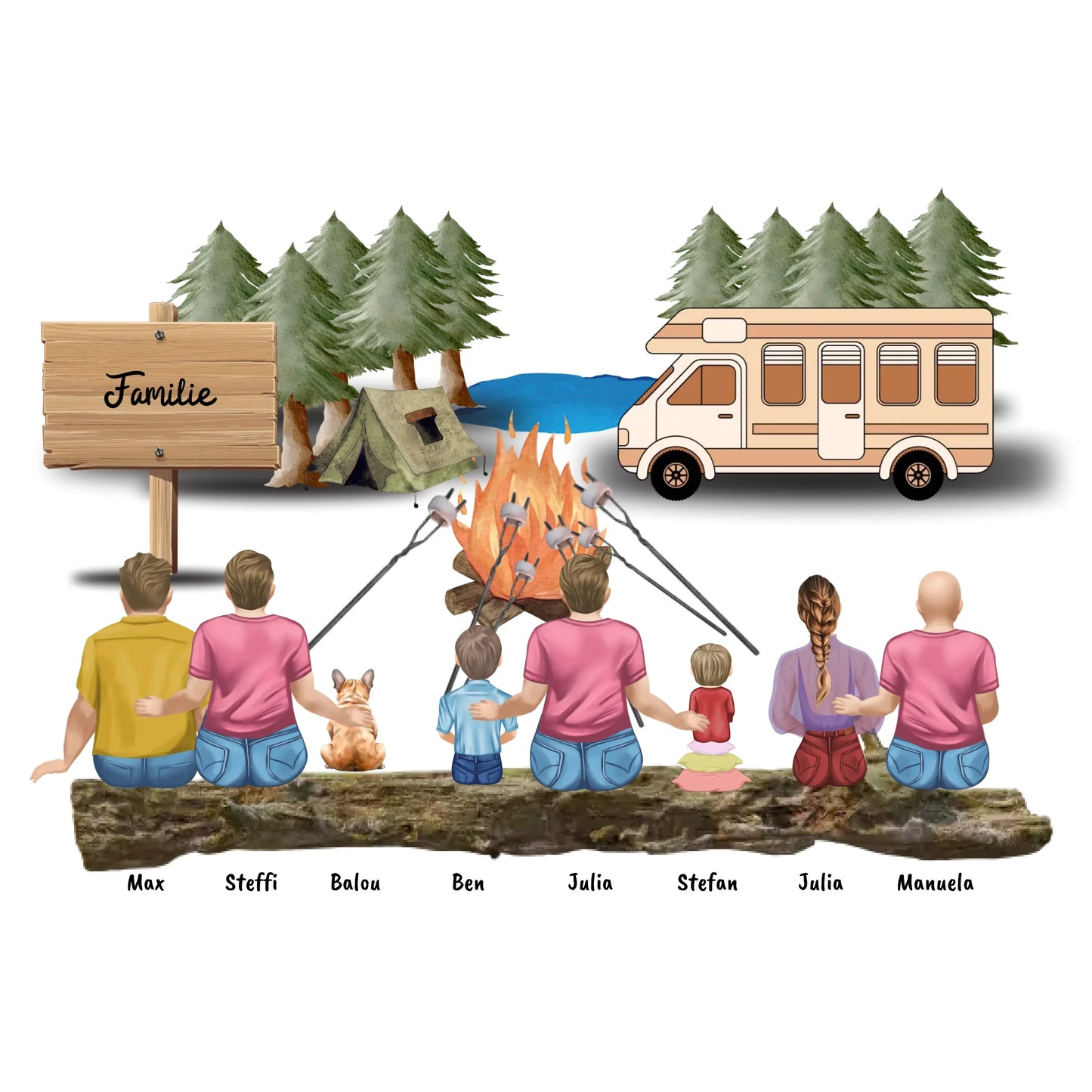 Aufkleber mit Foto und Text - individueller Sticker oder Autoaufkleber