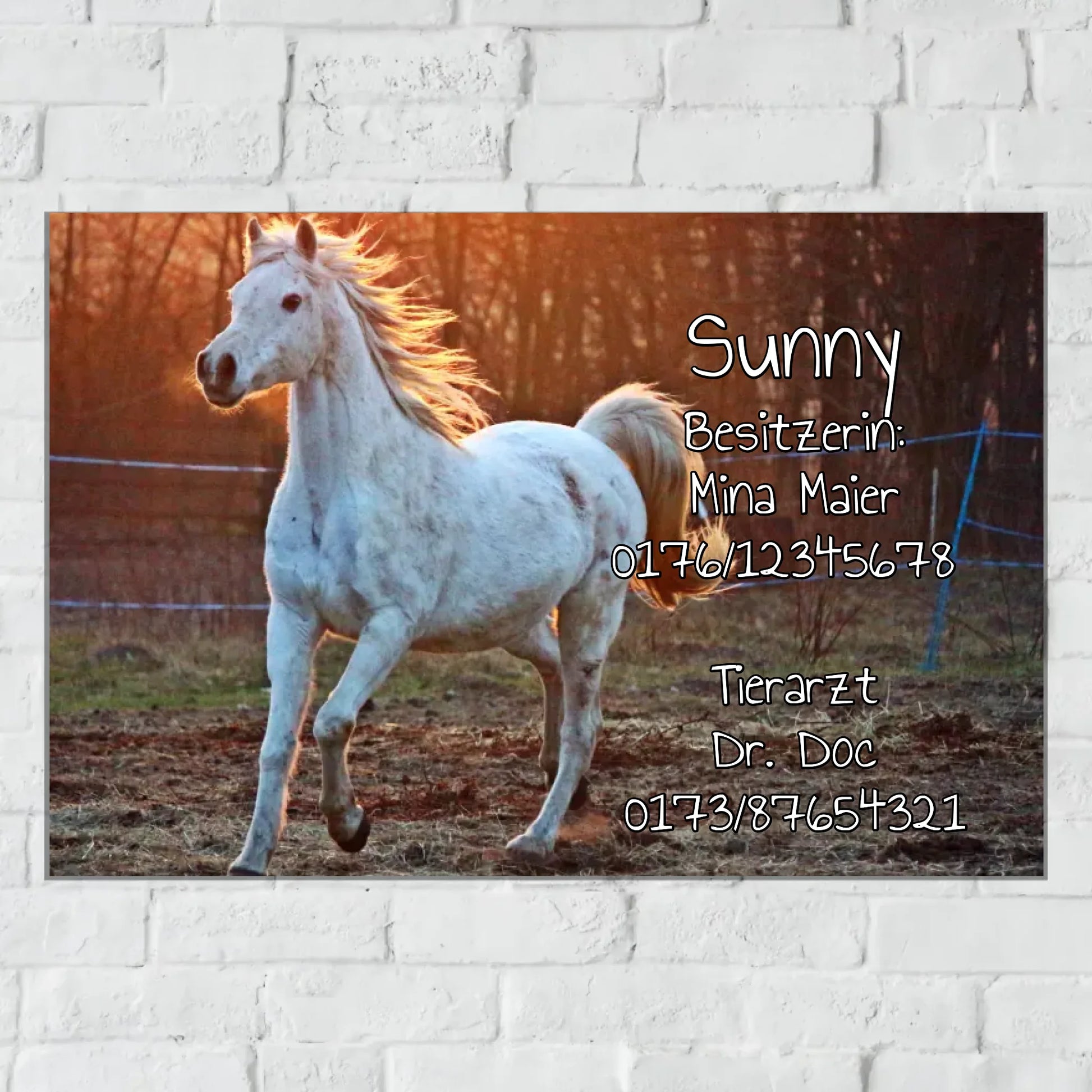 Aluminium Schild für Innen und Außen