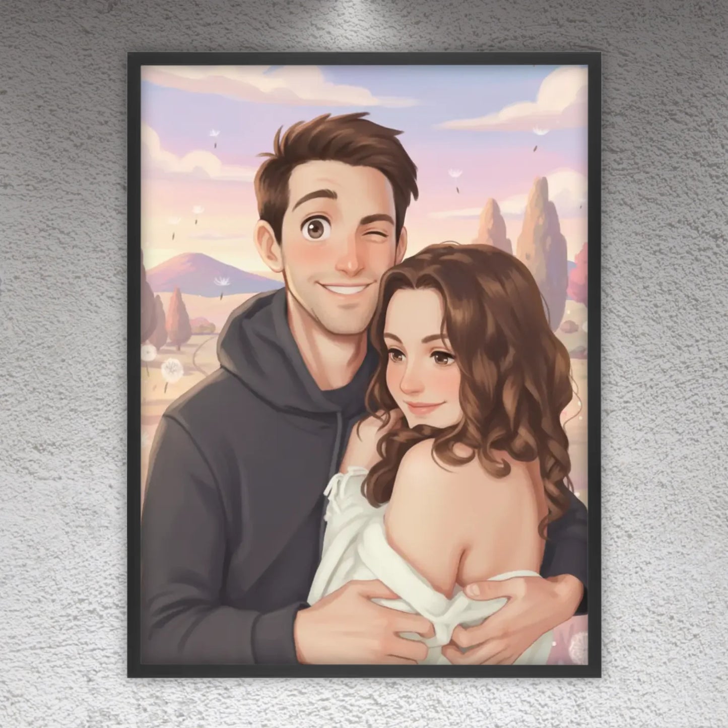 Anime Portrait Poster – Dein Bild im Ghibli-Stil - individuelles Poster mit Rahmen