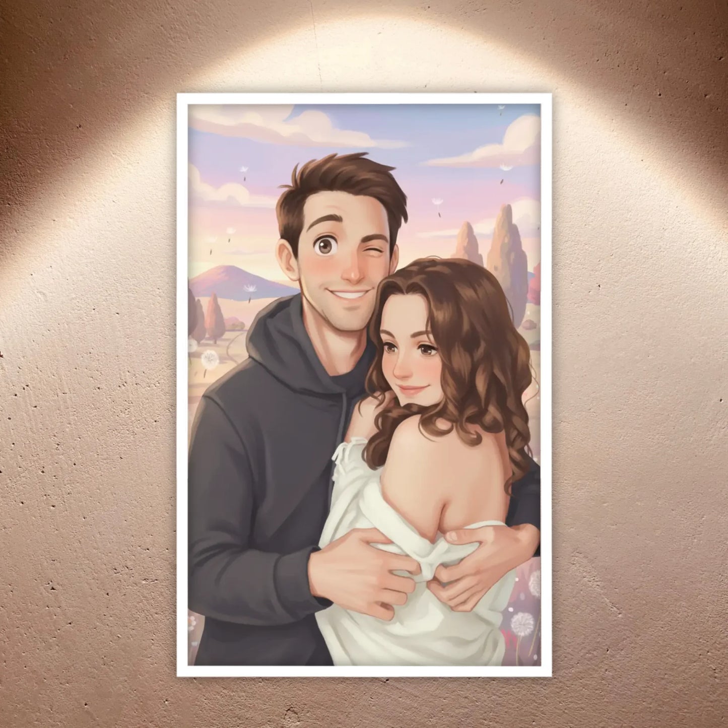 Anime Portrait Poster – Dein Bild im Ghibli-Stil - individuelles Poster mit Rahmen