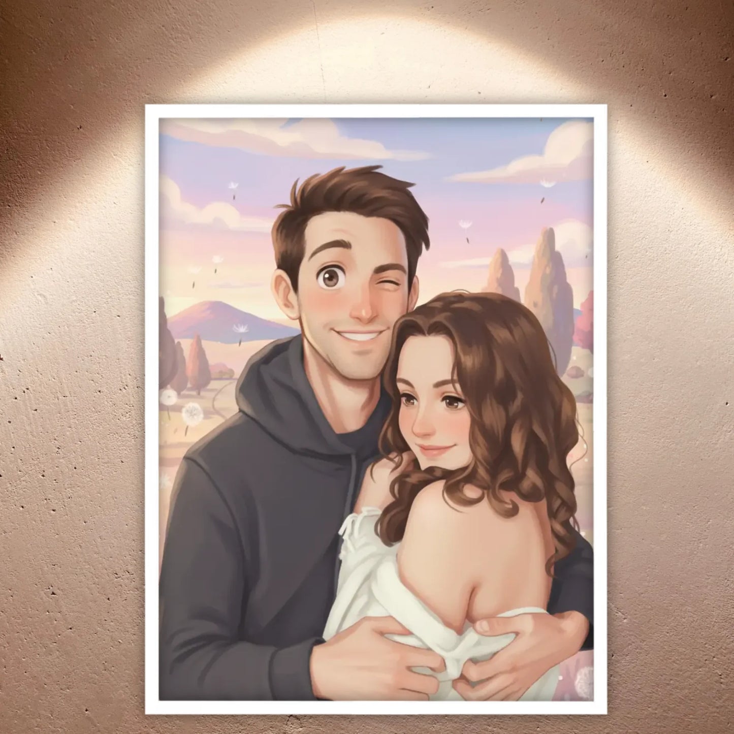 Anime Portrait Poster – Dein Bild im Ghibli-Stil - individuelles Poster mit Rahmen