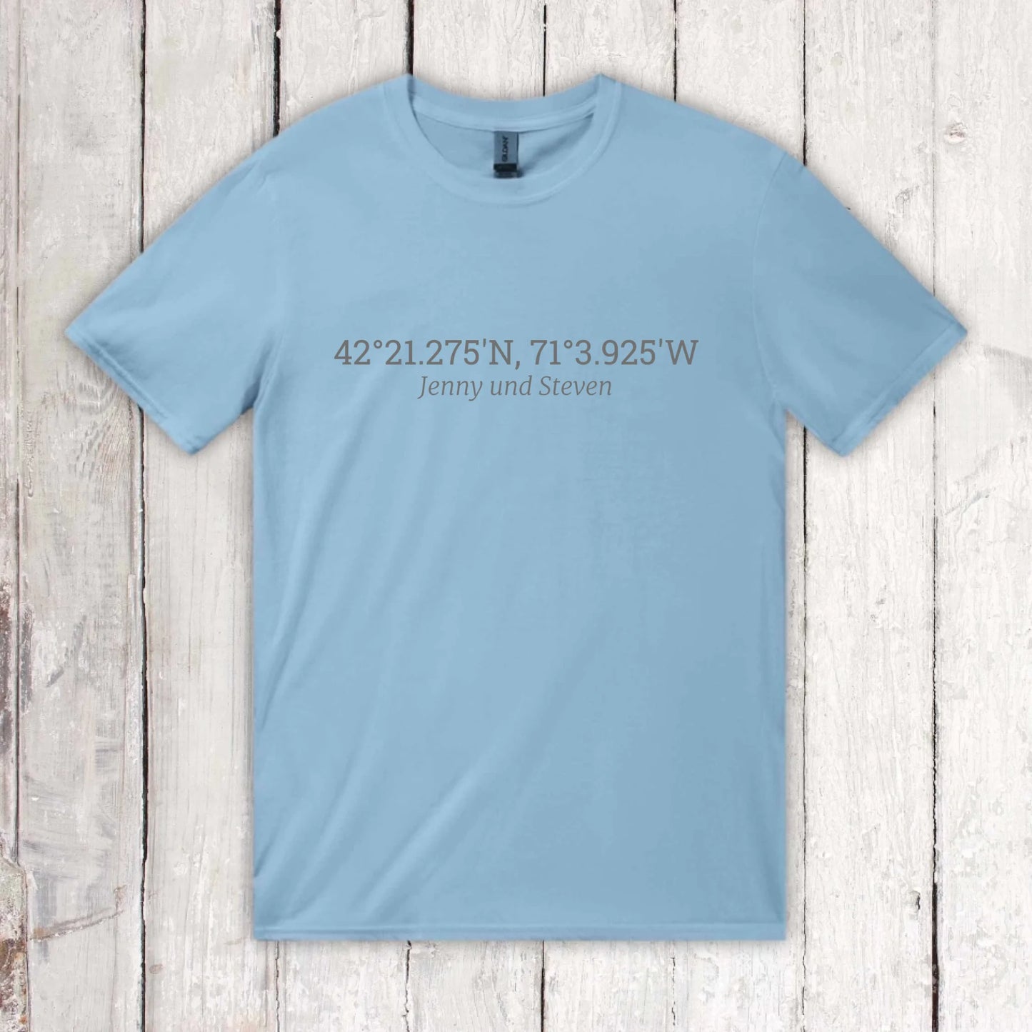 eure gemeinsamen Koordinaten - individueller Hoodie