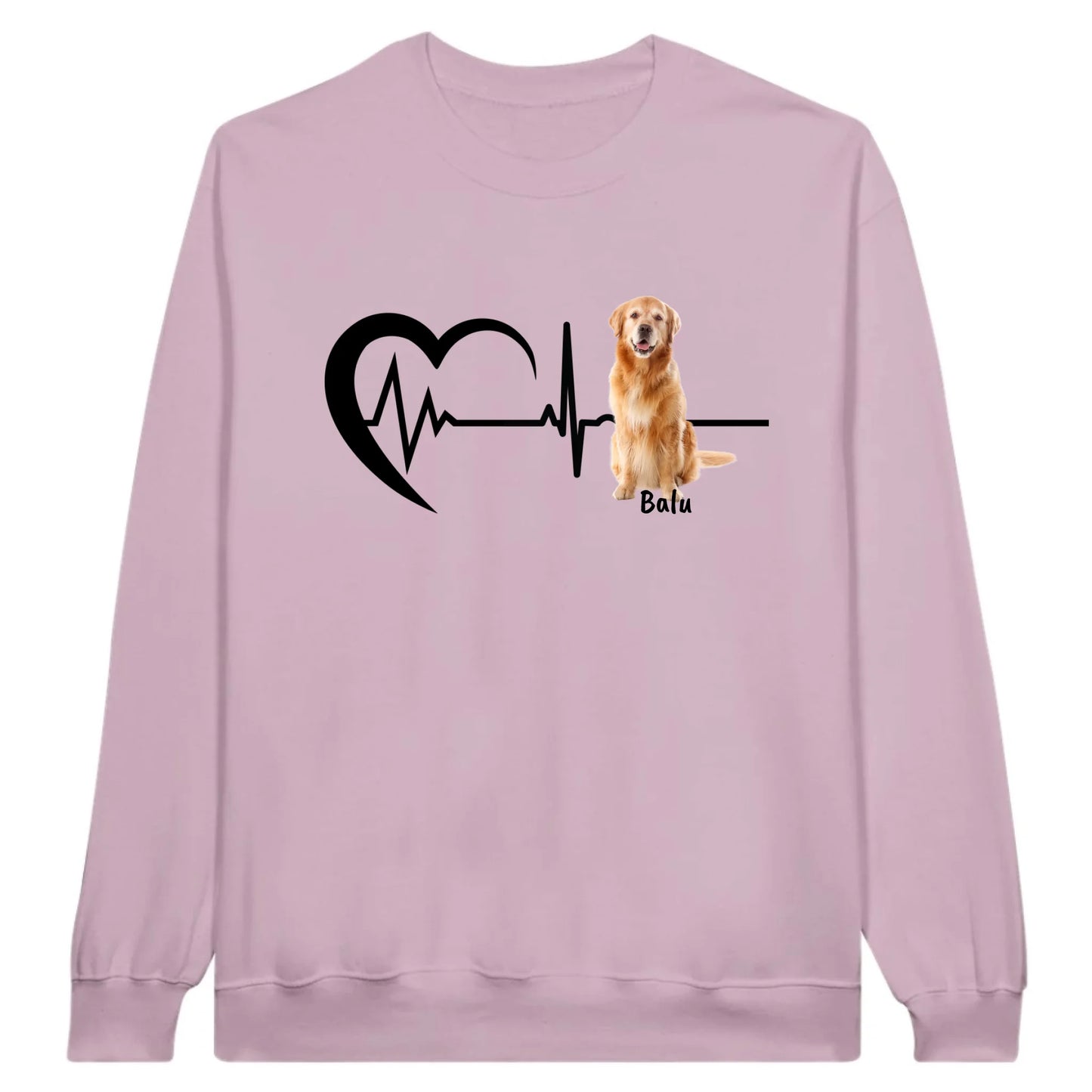 Herzschlag mit Foto - Individueller Hoodie oder Sweatshirt