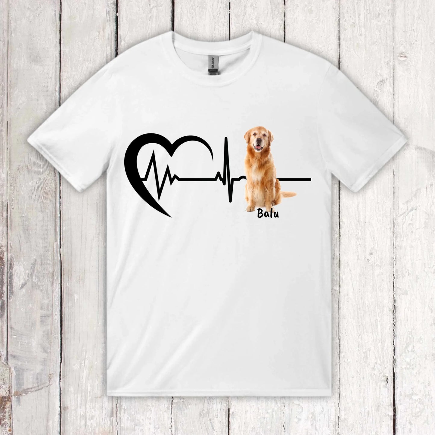 Herzschlag mit Foto - Individueller Hoodie oder Sweatshirt