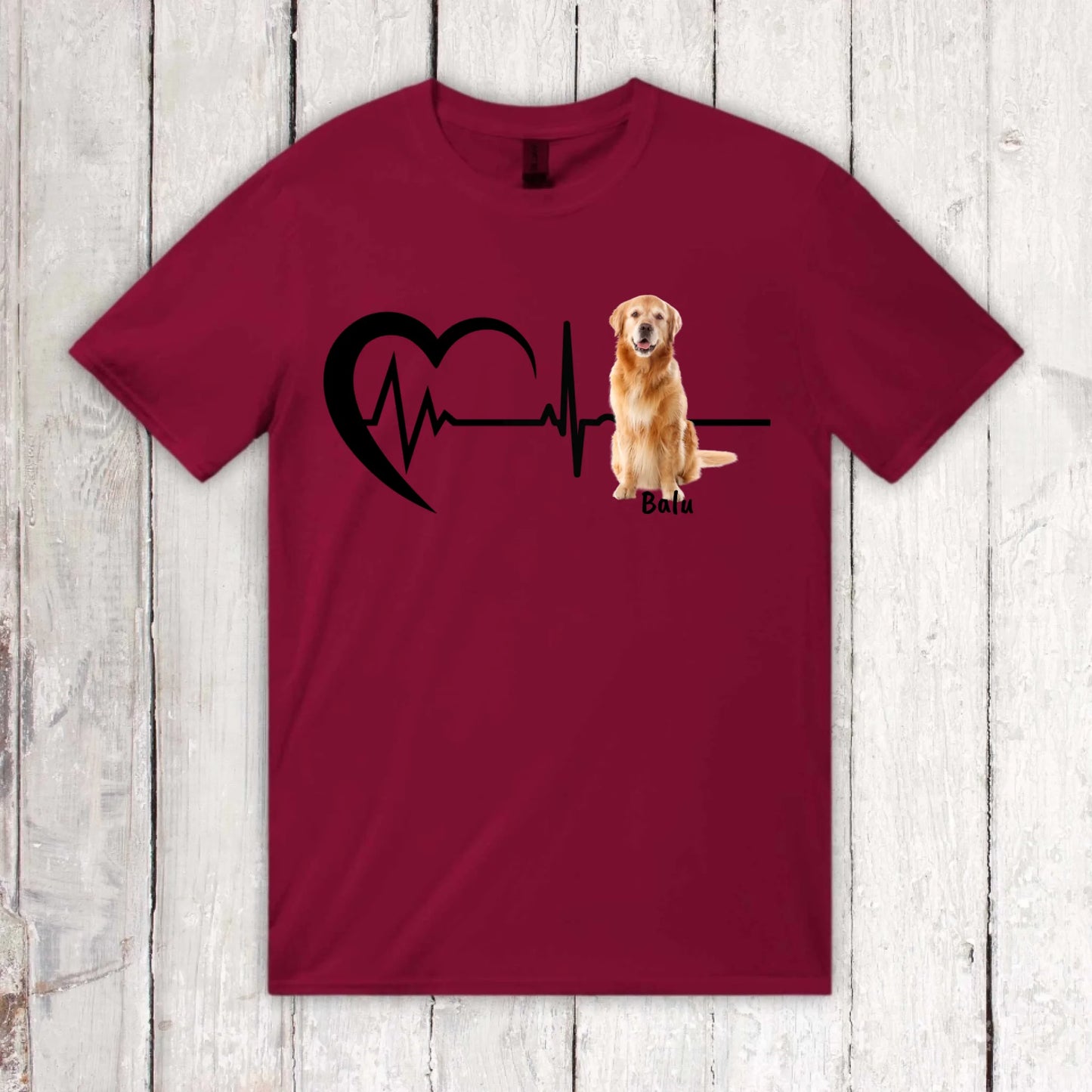 Herzschlag mit Foto - Individueller Hoodie oder Sweatshirt