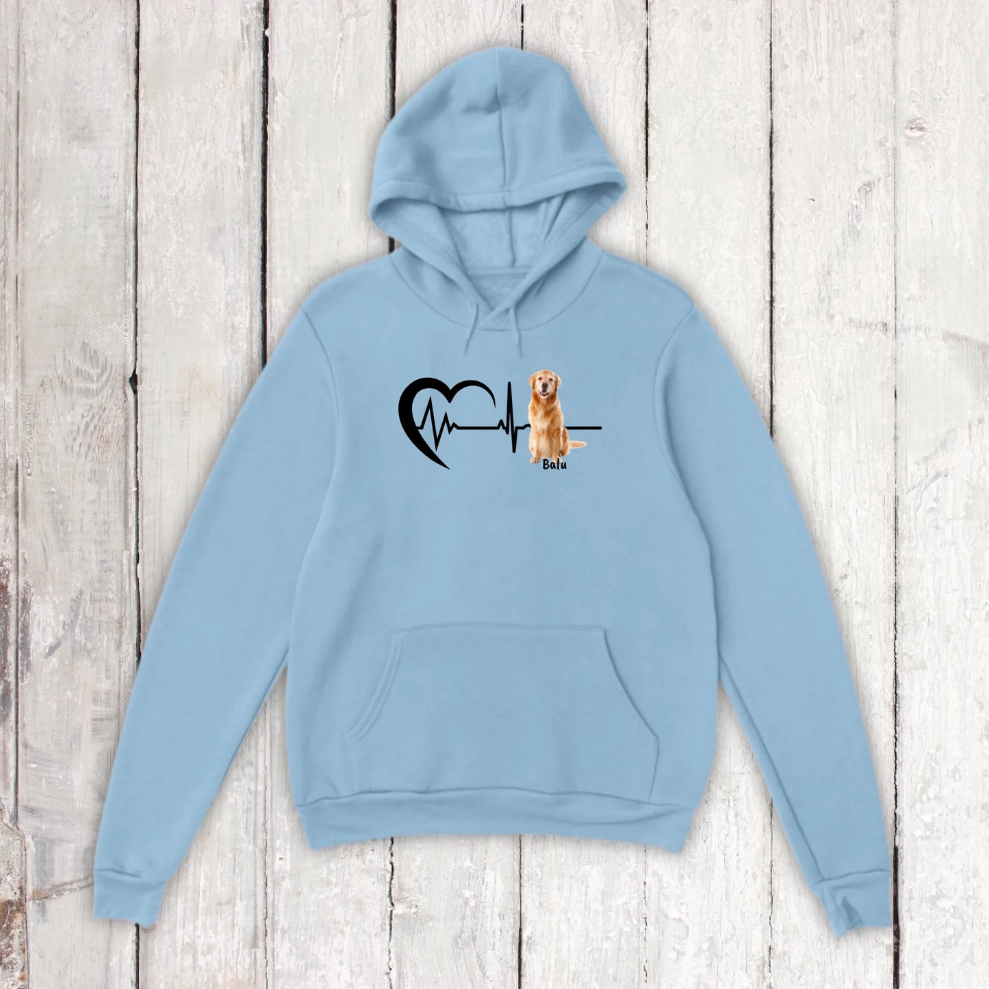 Herzschlag mit Foto - Individuelles T-Shirt