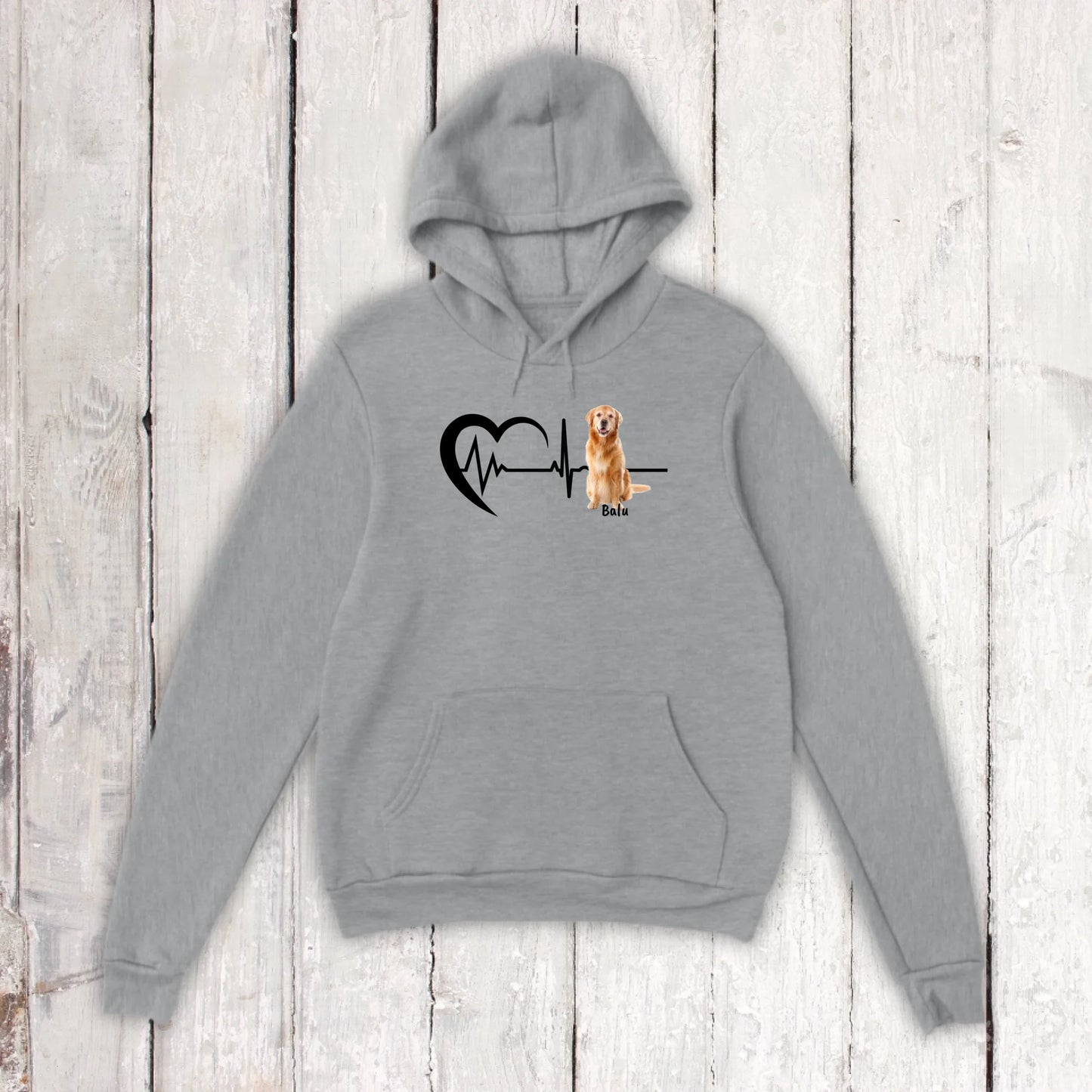 Herzschlag mit Foto - Individuelles T-Shirt