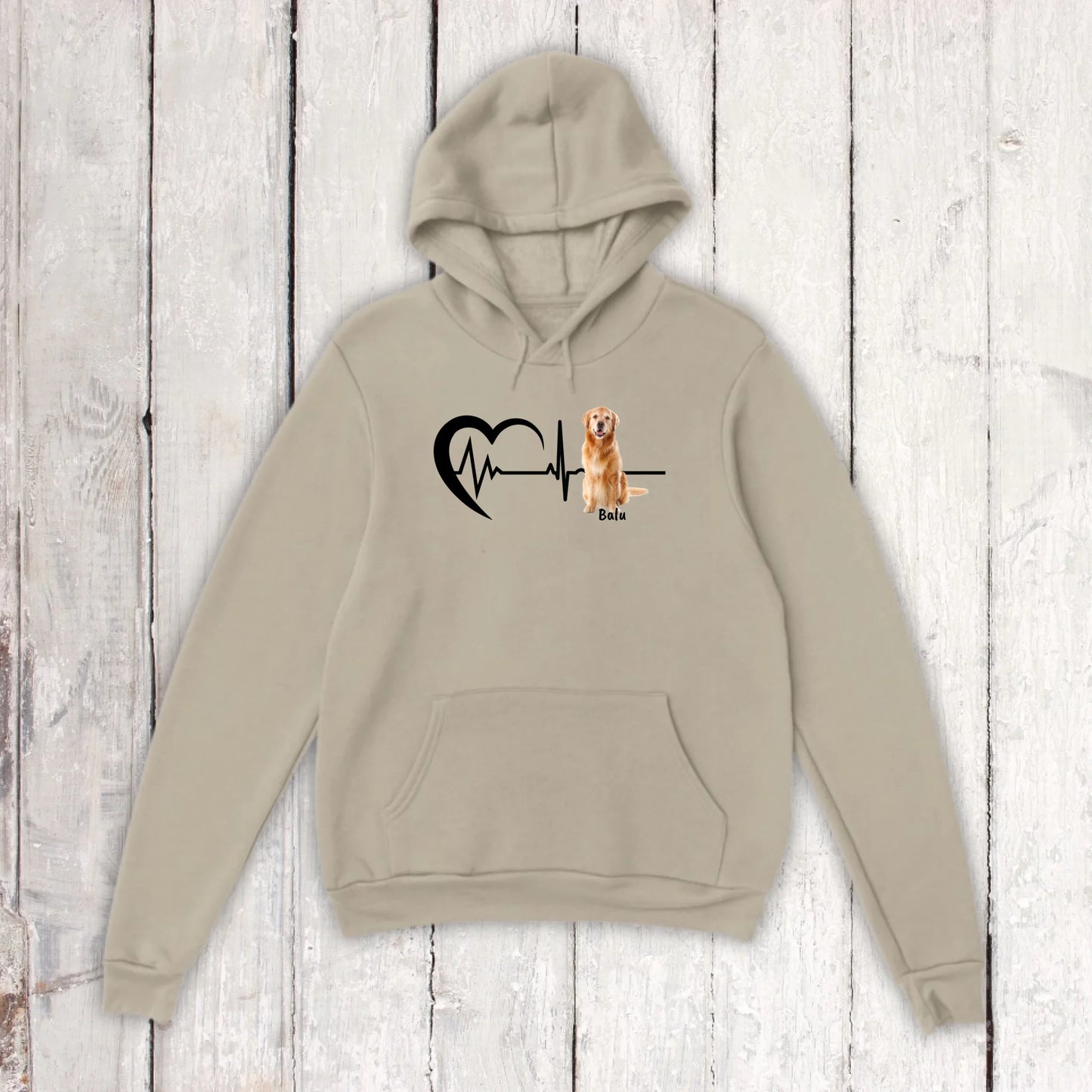 Herzschlag mit Foto - Individuelles T-Shirt