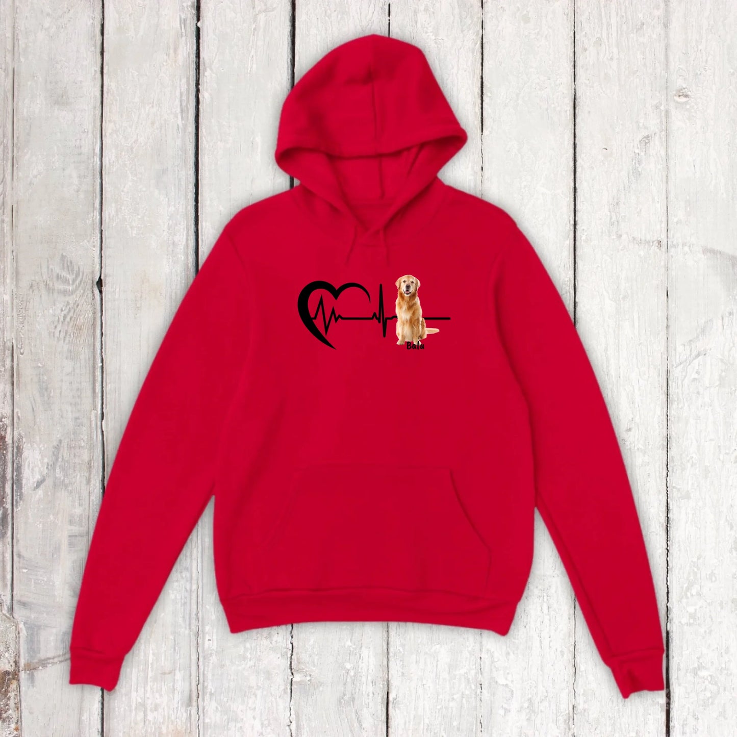 Herzschlag mit Foto - Individuelles T-Shirt