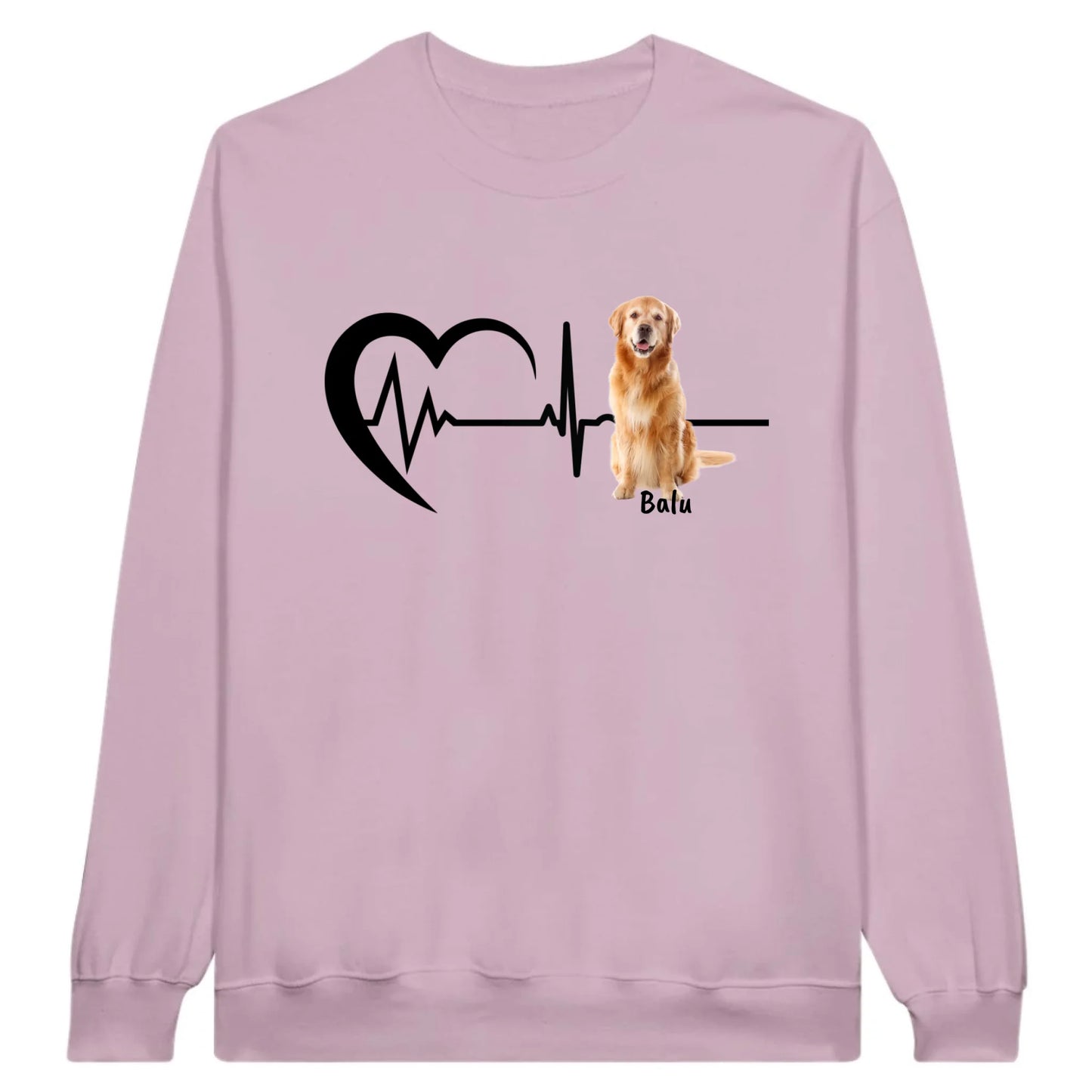 Herzschlag mit Foto - Individuelles T-Shirt