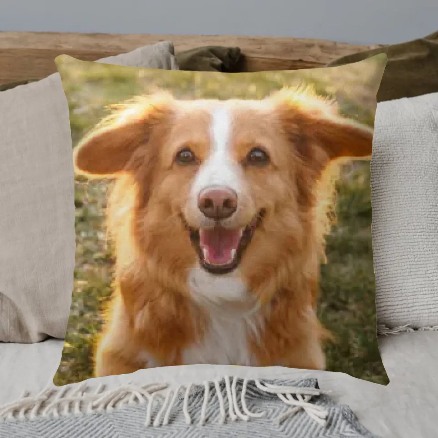 Christmas cushion with photo - personalized premium photo cushion