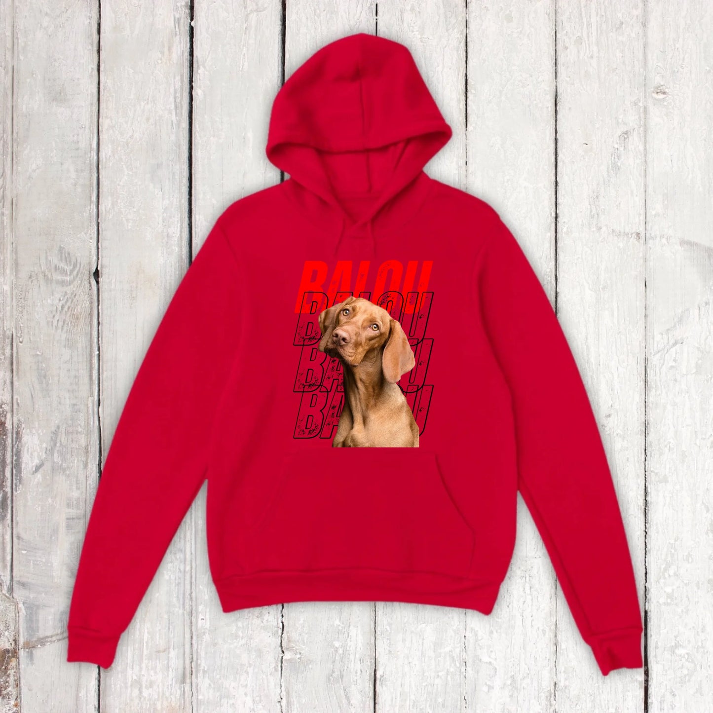 Hundename mit Bild - individueller Hoodie