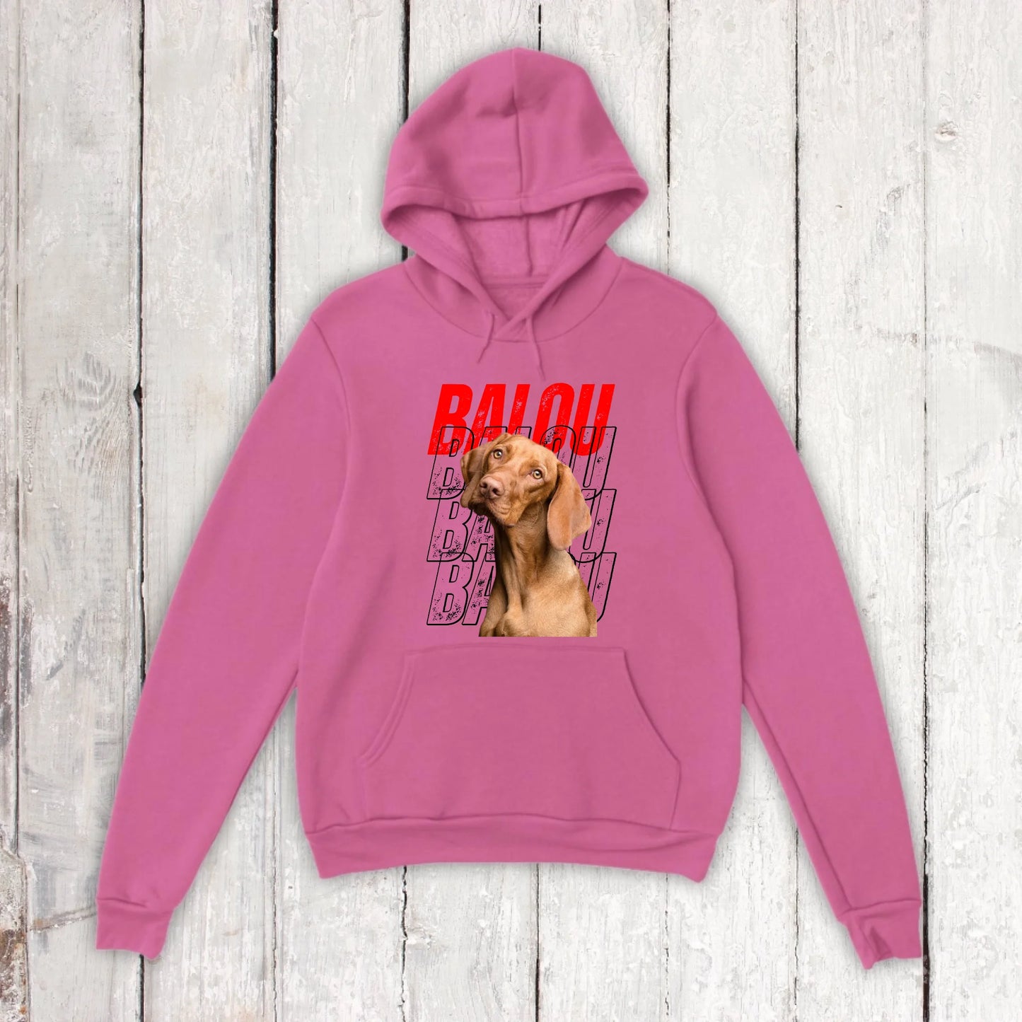 Hundename mit Bild - individueller Hoodie