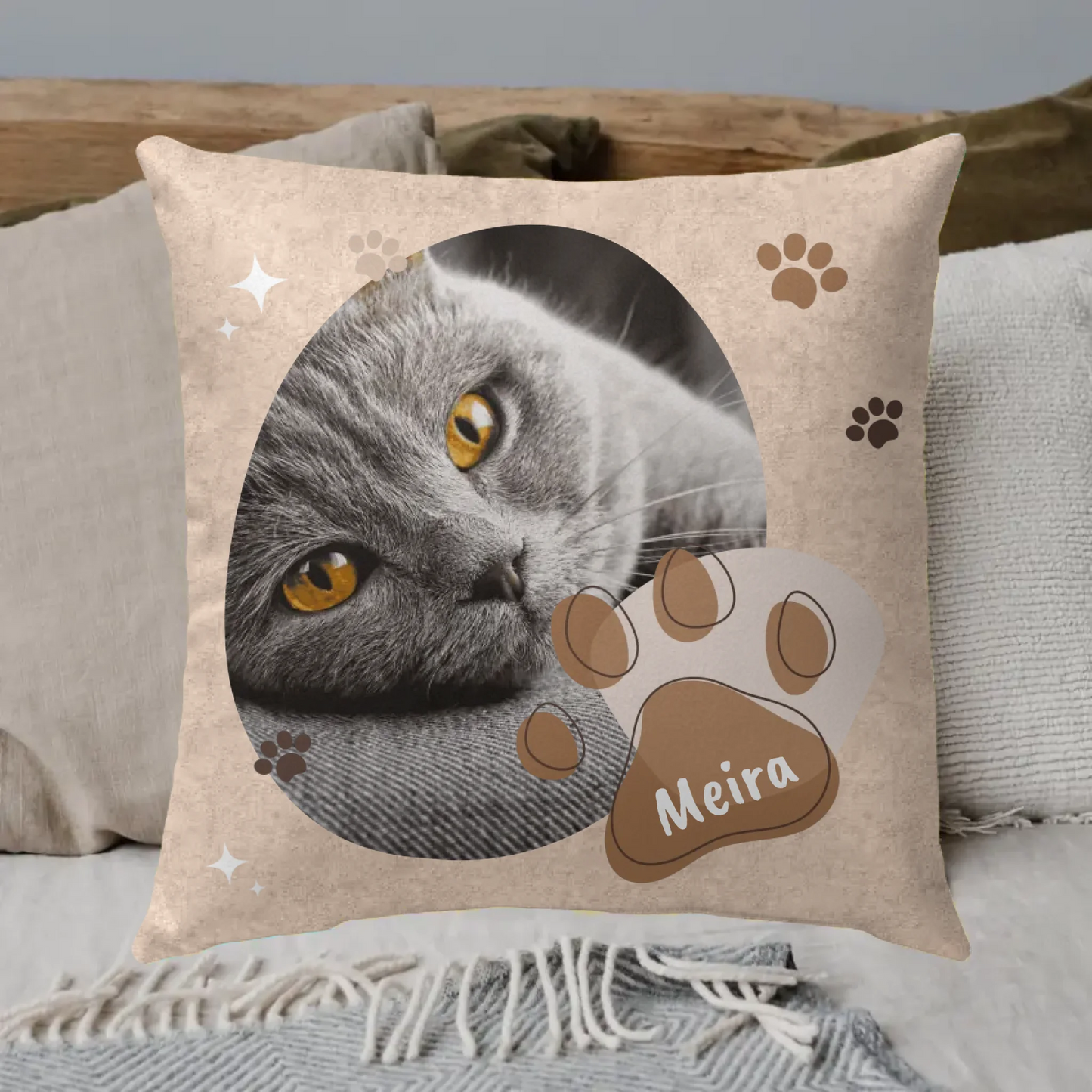 Katzen-Foto Kissen - individuelles Kissen