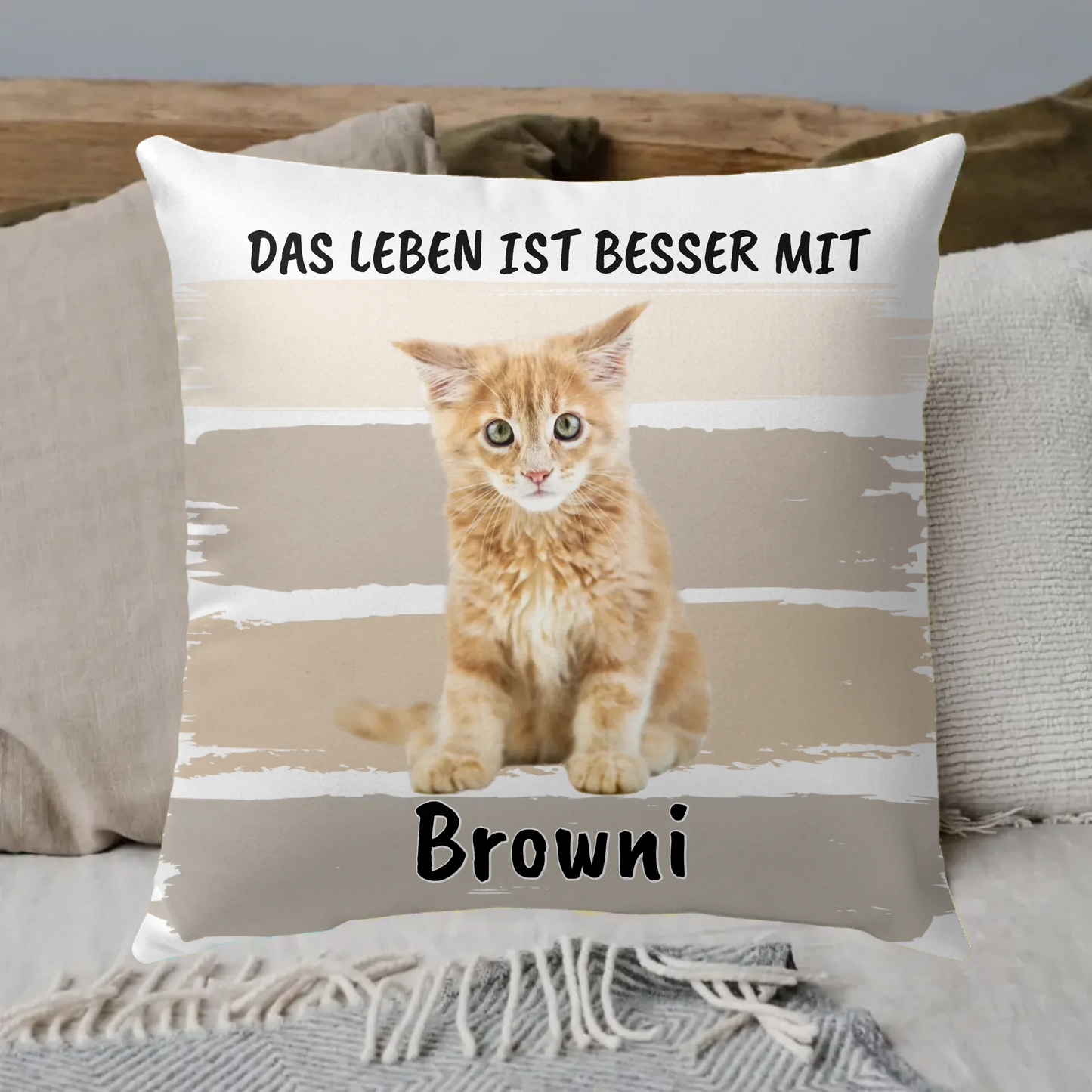 Katzen-Foto Kissen - individuelles Kissen