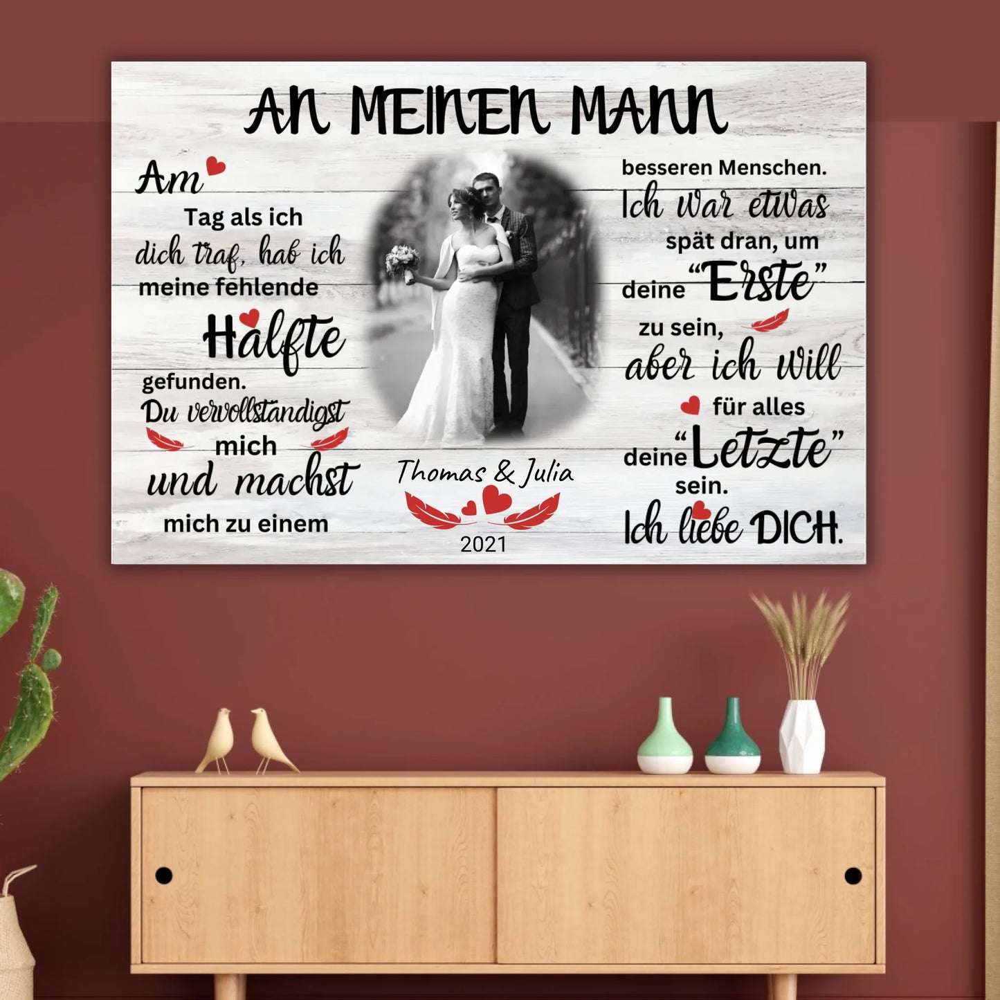 Foto Buchstaben - individuelle Fotoleinwand