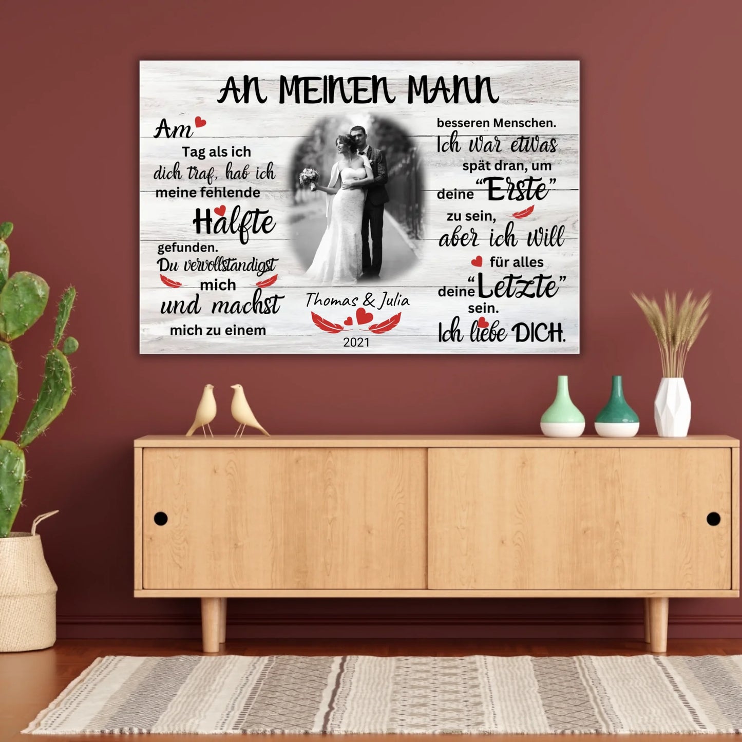 Mein Happy End (an sie oder ihn) - Paar-Leinwand