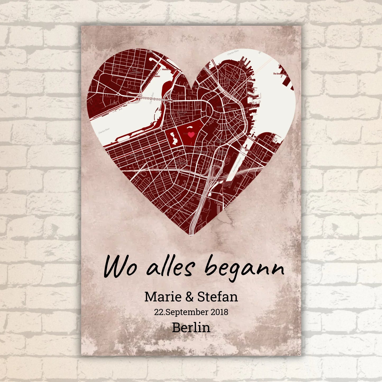 Mein Happy End (an sie oder ihn) - Paar-Leinwand