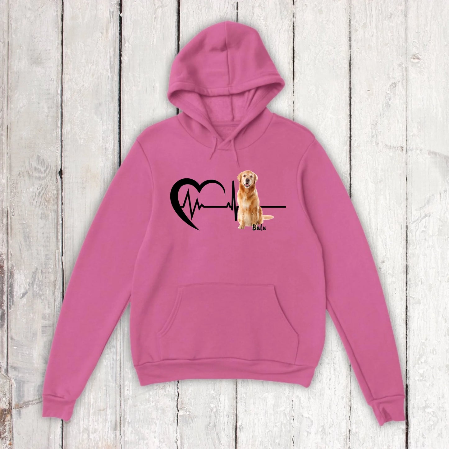 Herzschlag mit Foto - Individuelles Sweatshirt/Pullover oder Hoodie