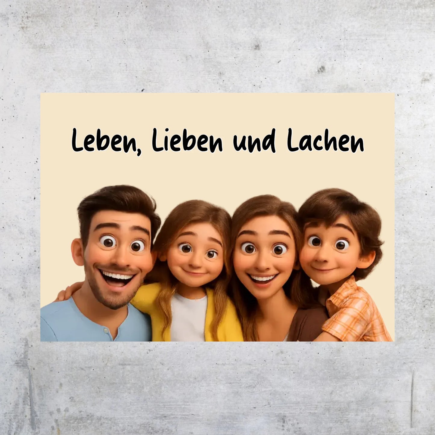 dein Foto als Cartoon Zeichentrick - Poster