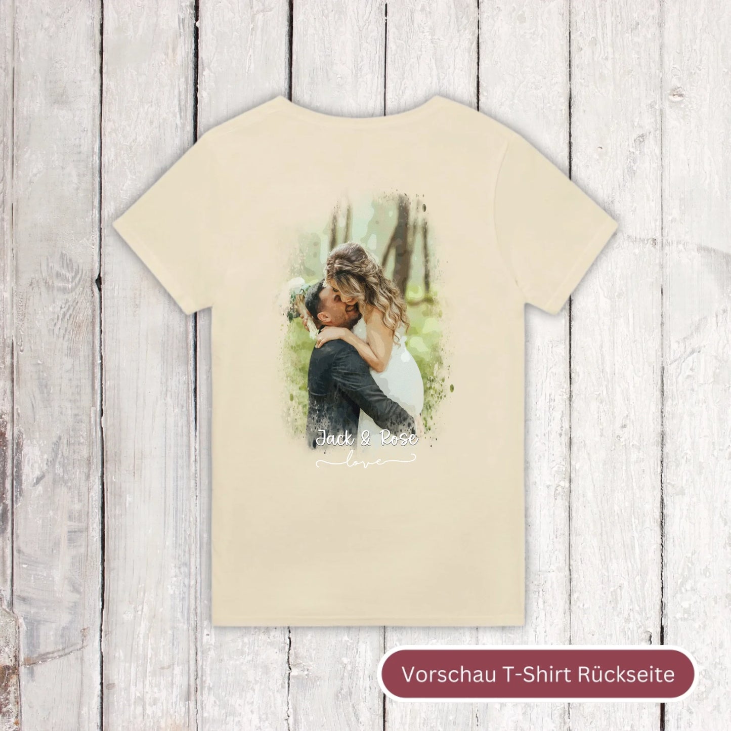 Foto in Wasserfarben/Aquarell - individueller Hoodie