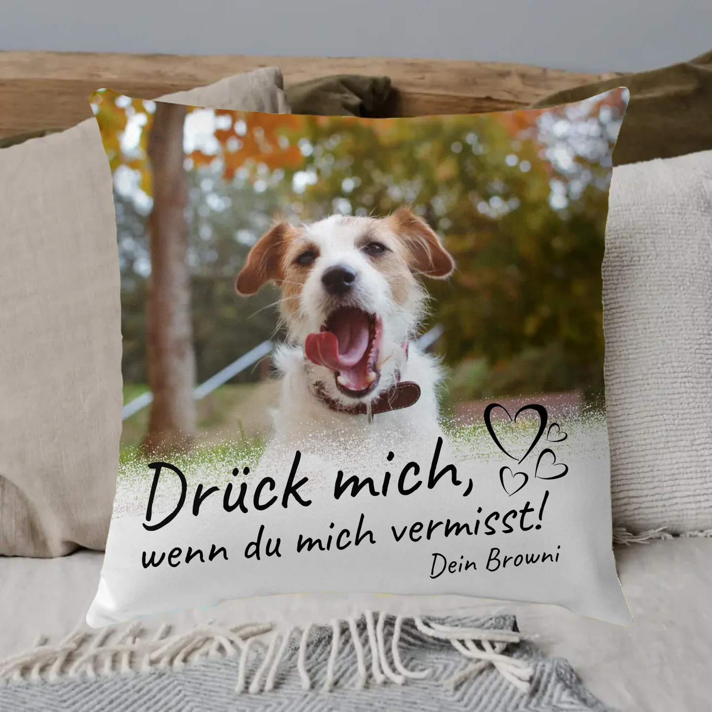 Danke an deinen Hund - Individuelles Kissen