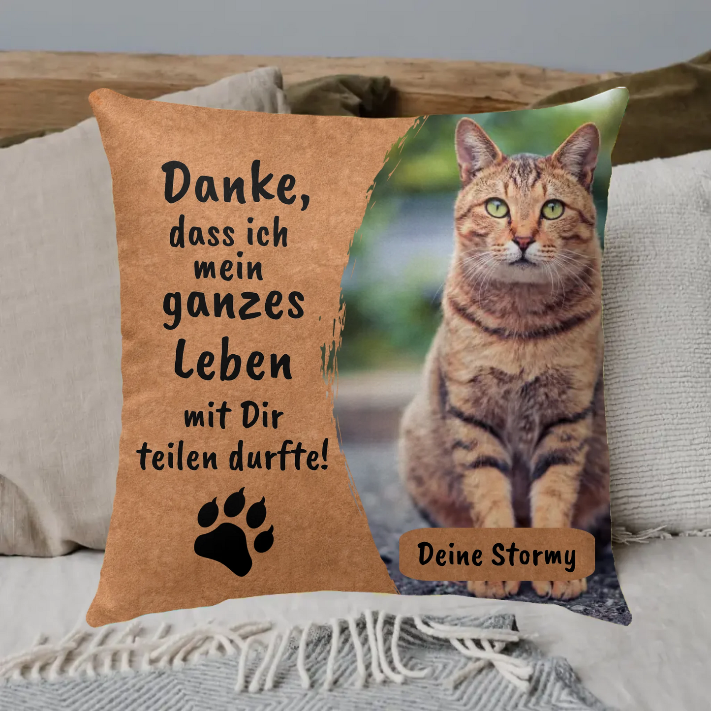 Danke an deinen Hund - Individuelles Kissen