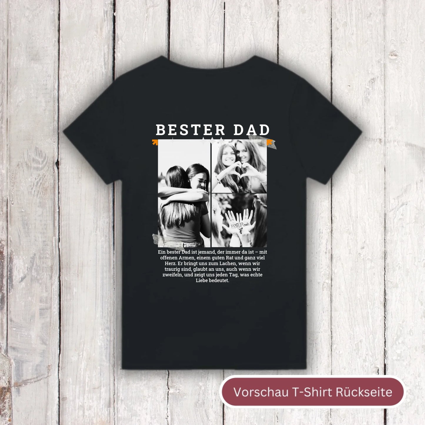 BESTER DAD Hoodie mit bis zu 3 Fotos - individueller Hoodie | Personalize Palace