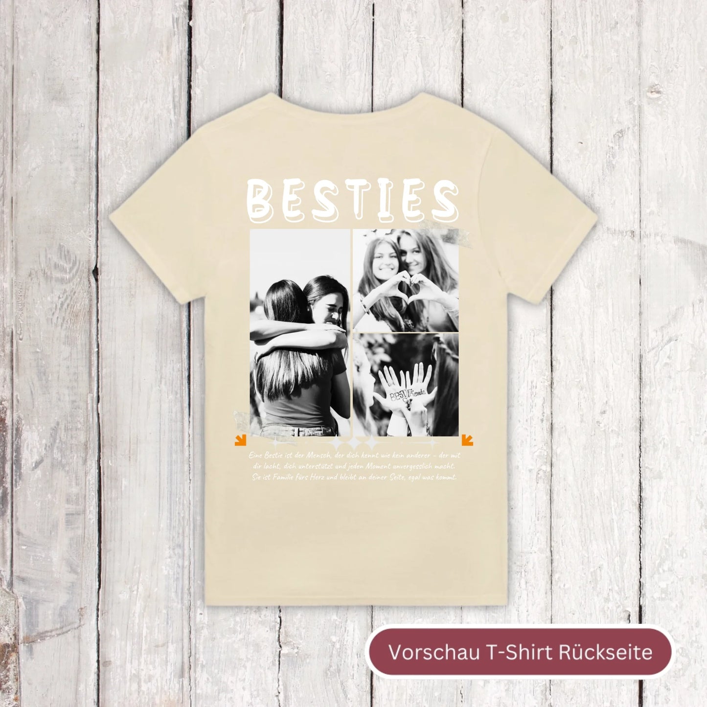 BESTIES mit bis zu 3 Fotos - individuelle Bestie Hoodie