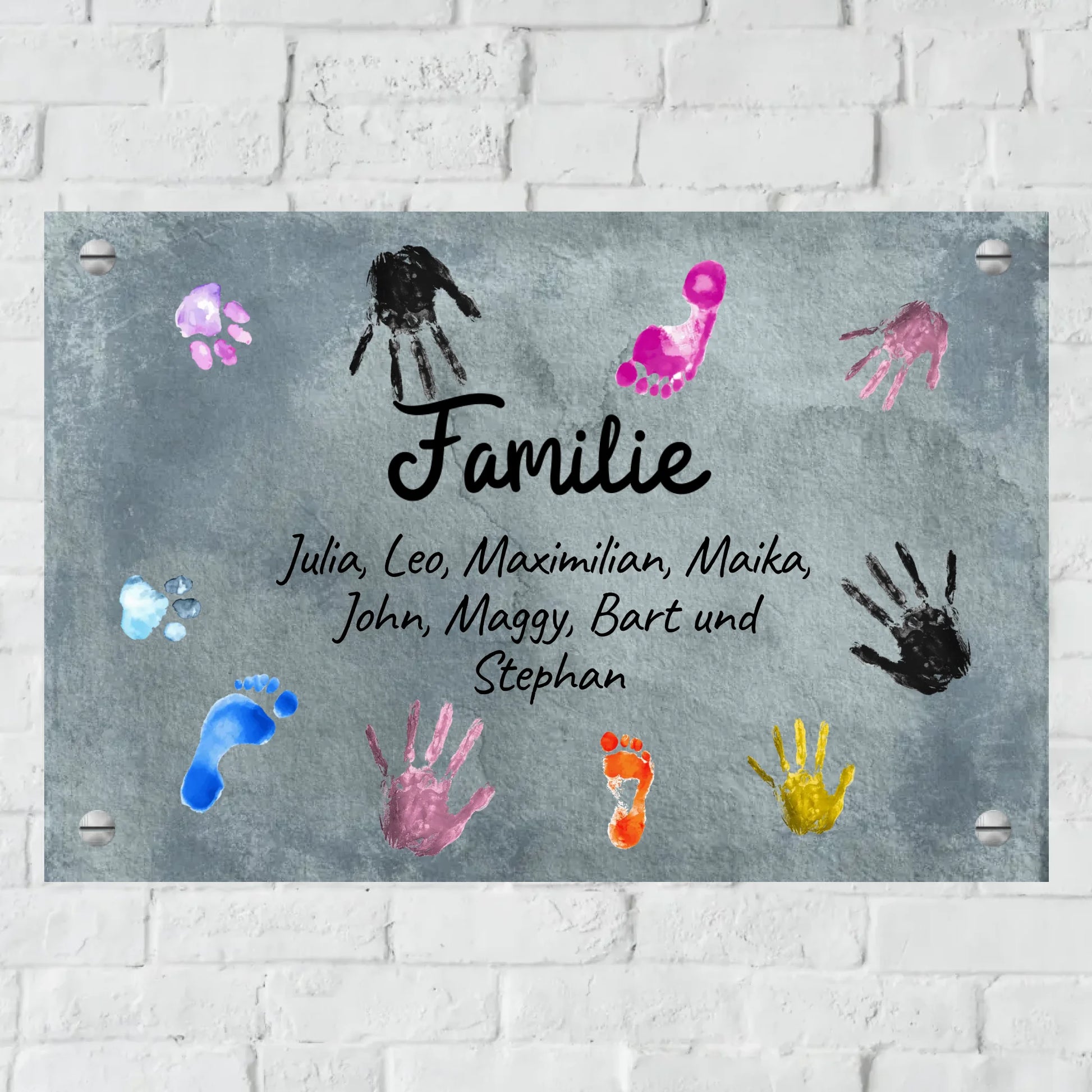 Aluminium Schild für Innen und Außen mit Löchern