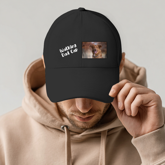 Walking Dad Cap mit Foto und Text - individuelles Cappy