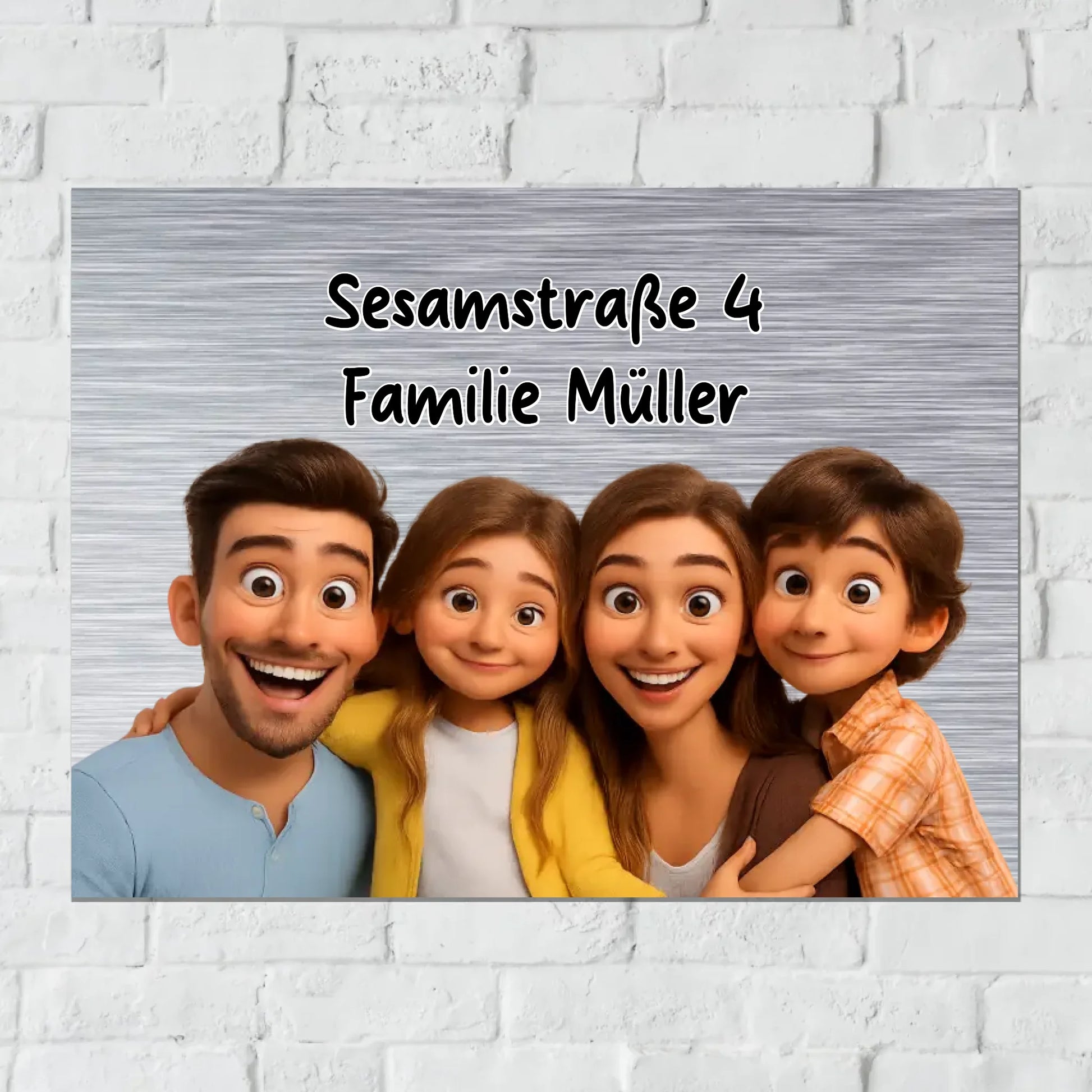 Aluminium Schild für Innen und Außen