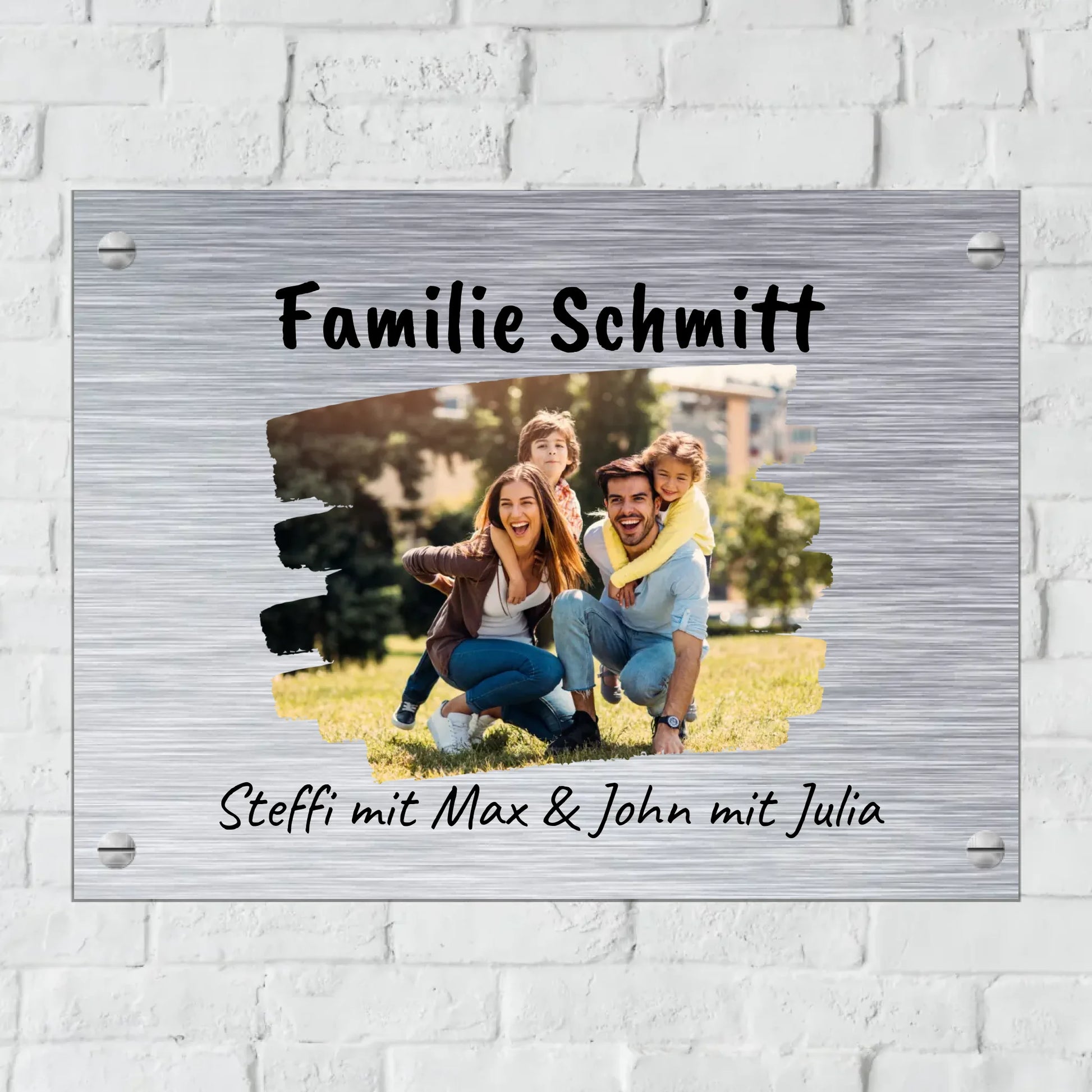 Türschild mit Löchern zum Befestigen für Innen und Außen