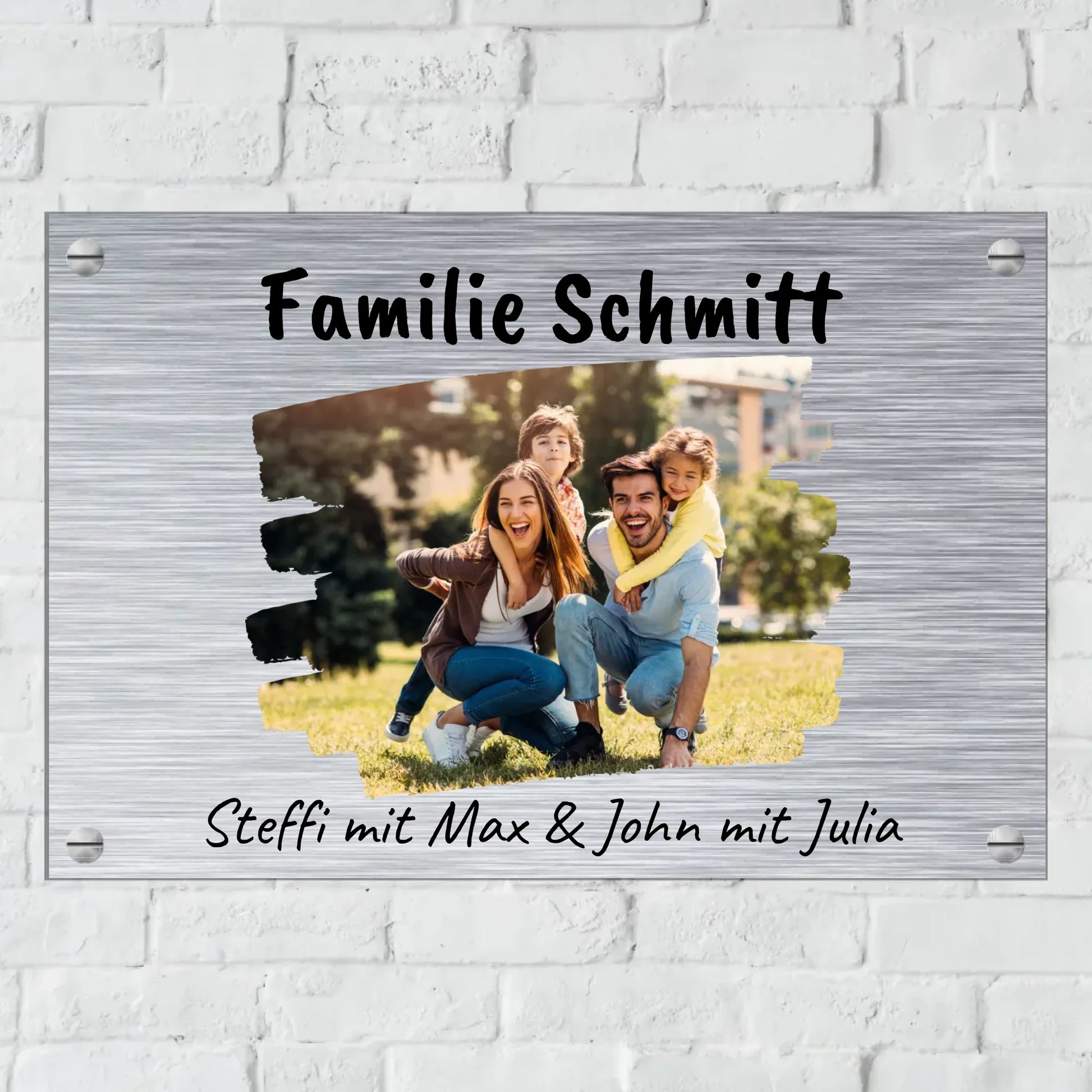 Türschild mit Löchern zum Befestigen für Innen und Außen