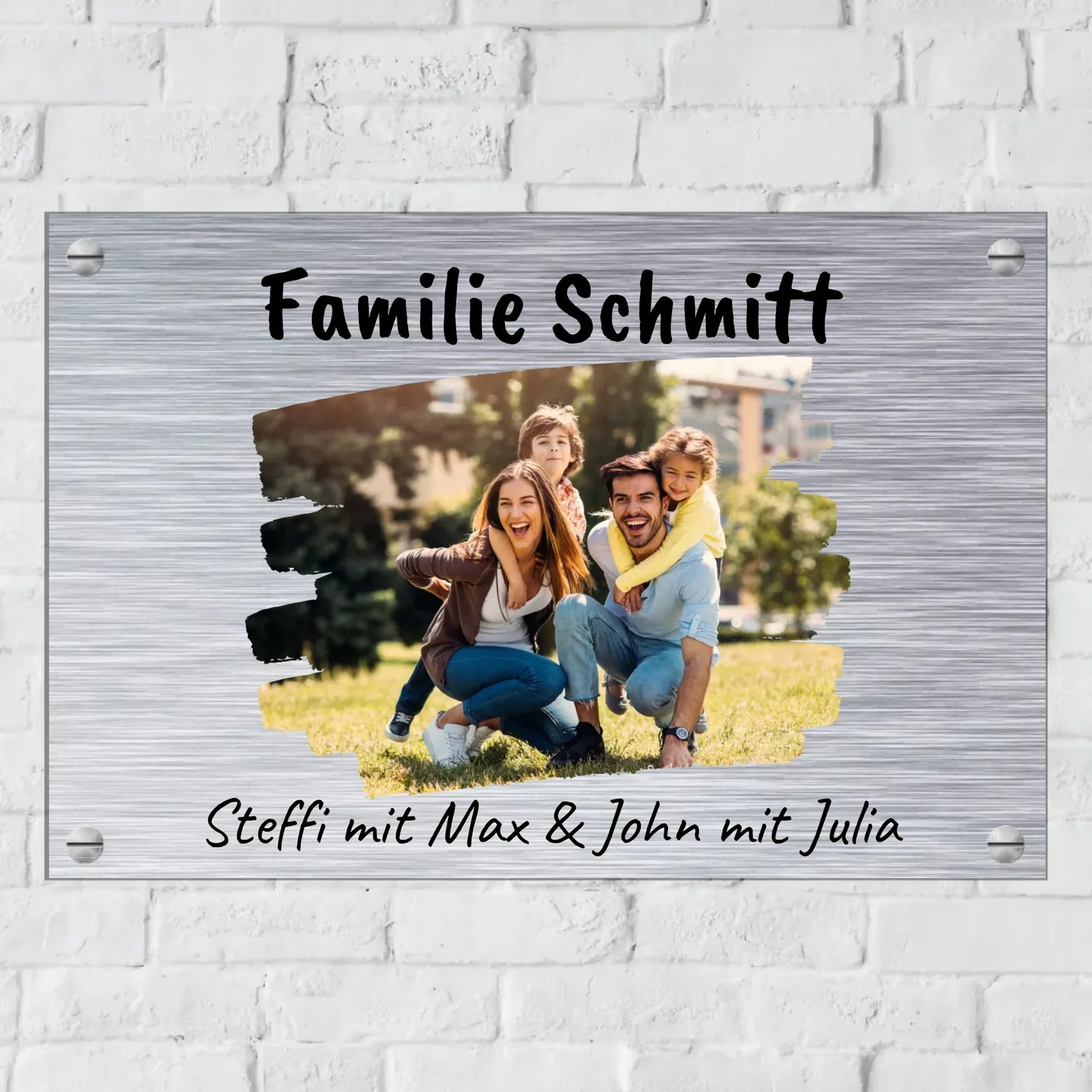 Türschild mit Löchern zum Befestigen für Innen und Außen