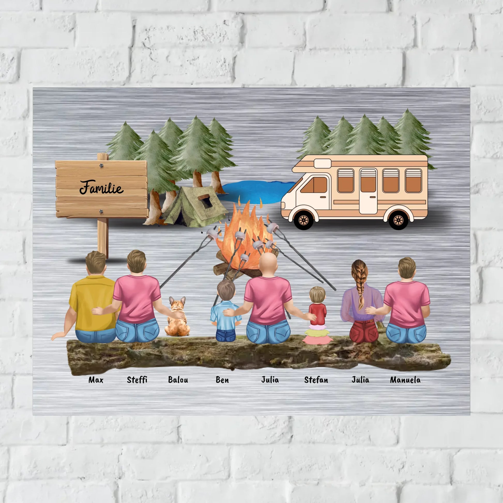 Aluminium Schild für Innen und Außen mit Löchern zur Befestigung