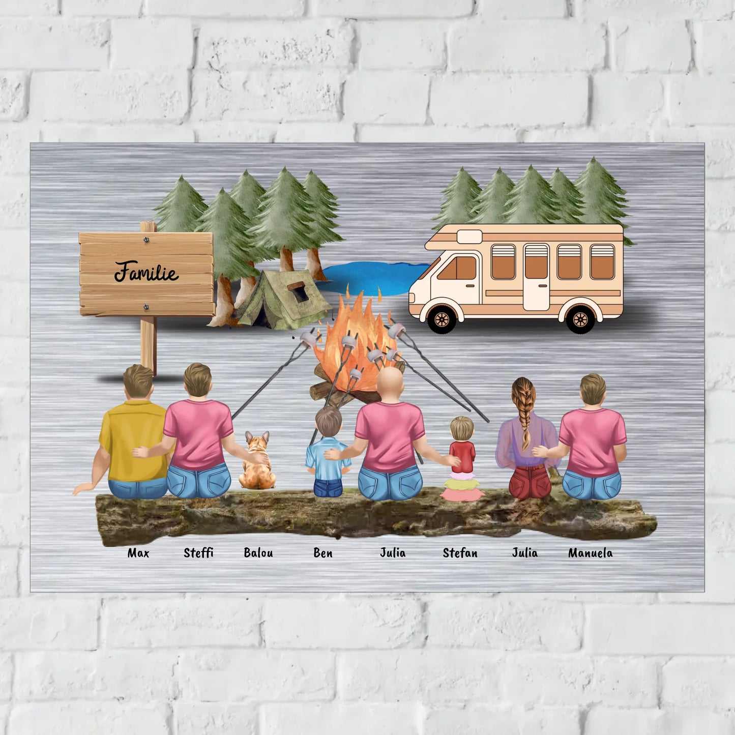 Aluminium Schild für Innen und Außen mit Löchern zur Befestigung