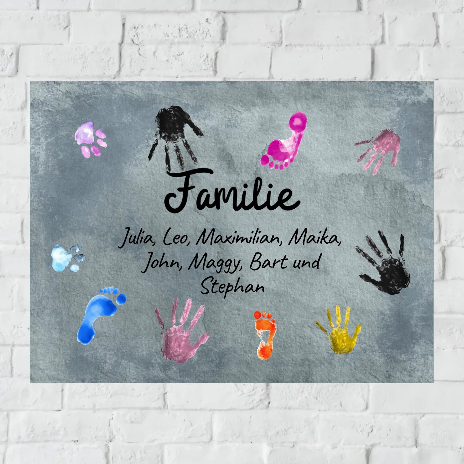 Aluminium Schild für Innen und Außen mit Löchern zur Befestigung