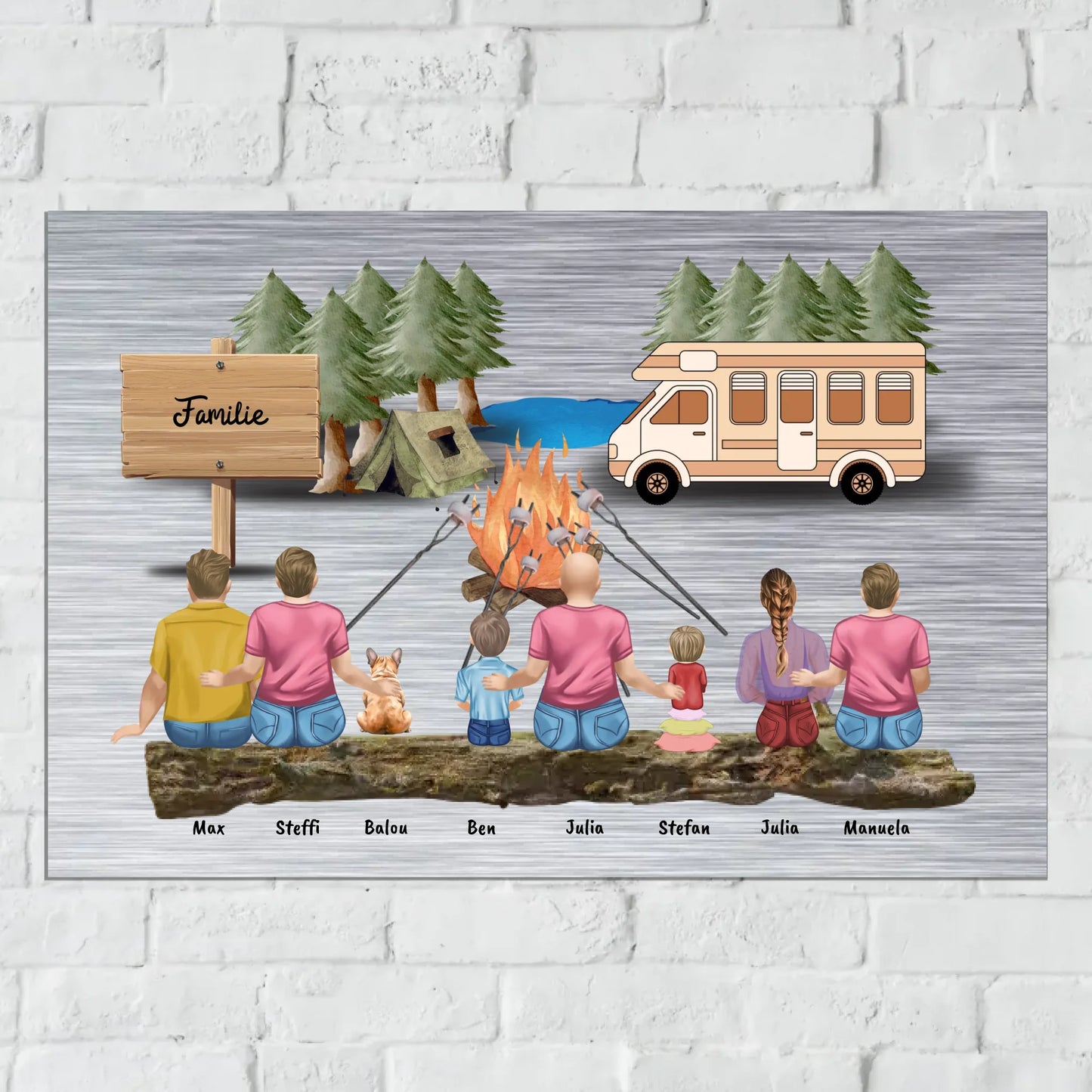 Aluminium Schild für Innen und Außen mit Löchern zur Befestigung