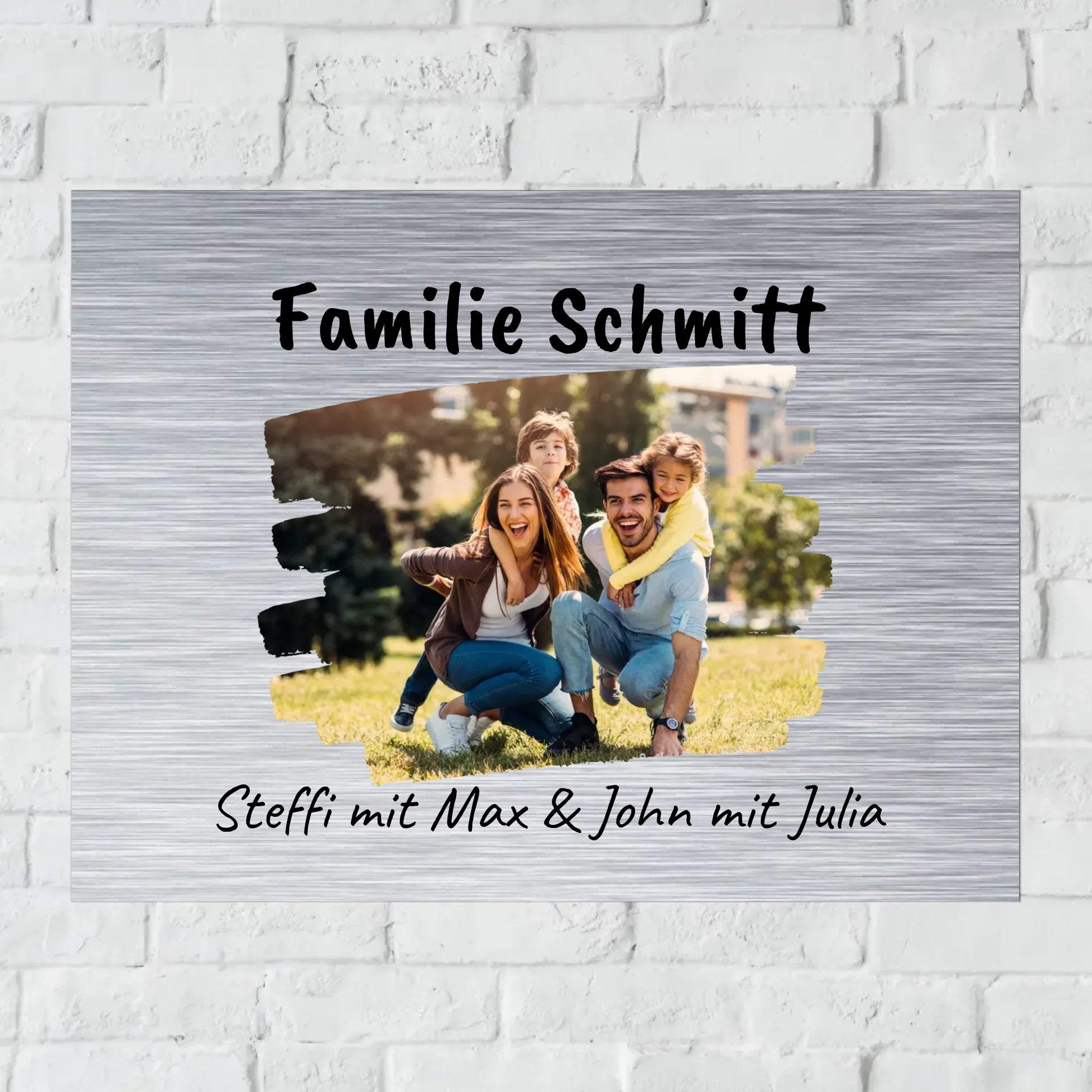 Aluminium Schild für Innen und Außen mit Löchern zur Befestigung