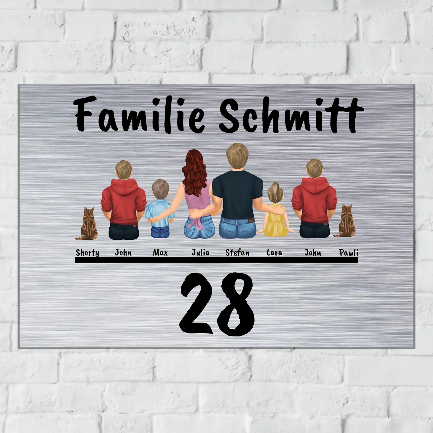 Aluminium Schild für Innen und Außen