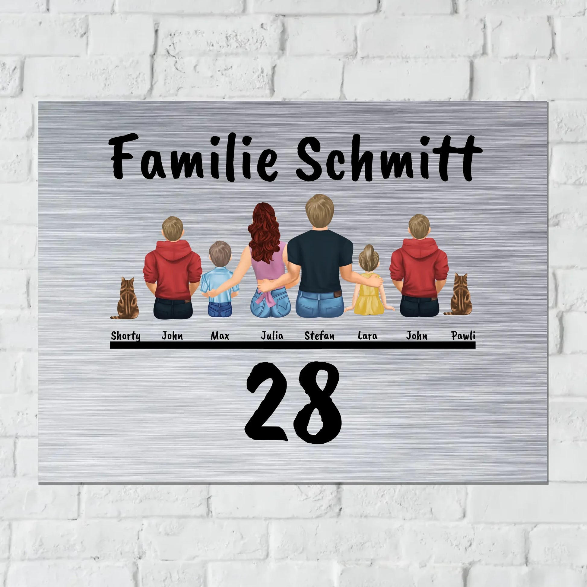 Aluminium Schild für Innen und Außen