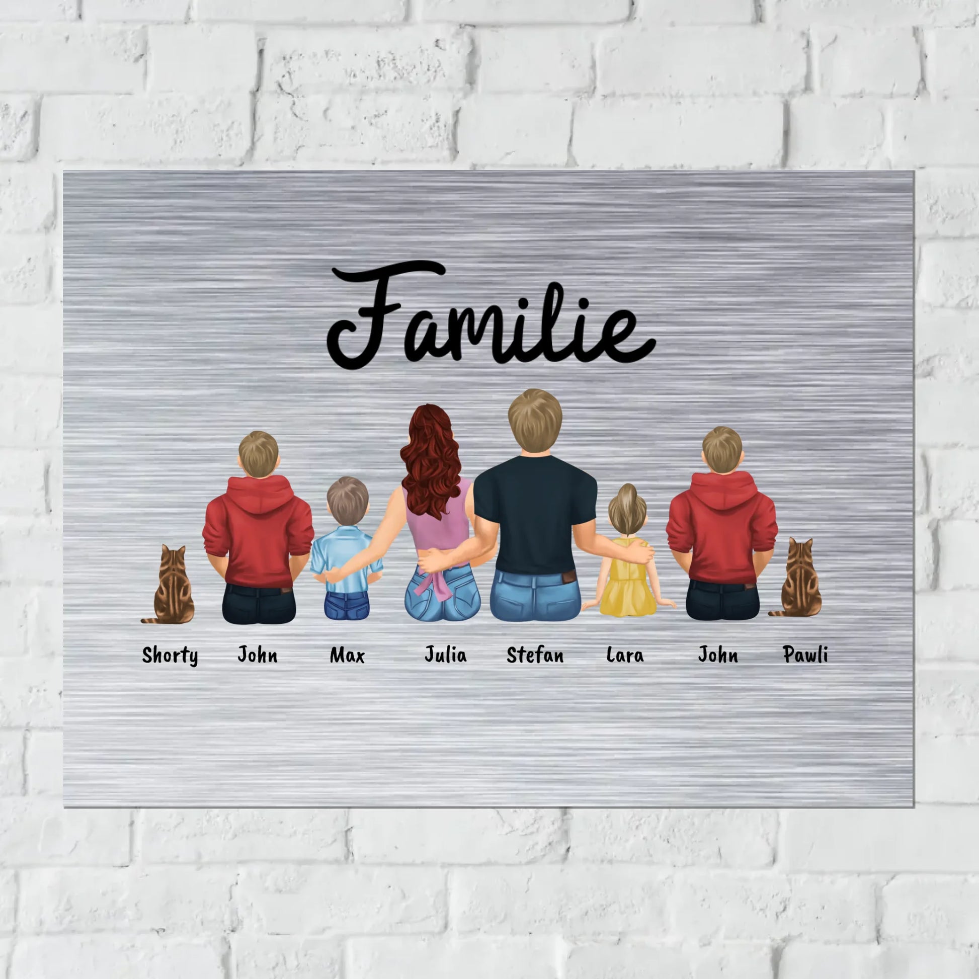 Aluminium Schild für Innen und Außen mit Löchern zur Befestigung