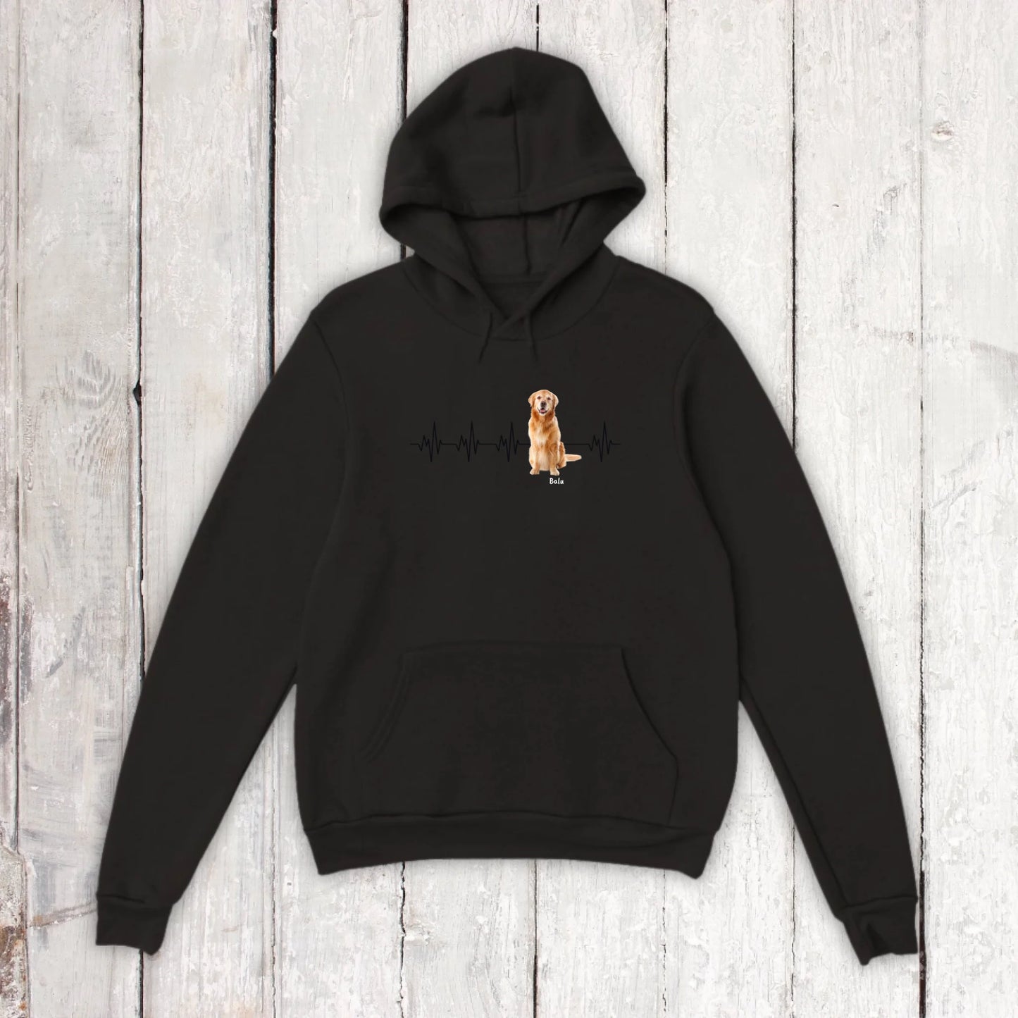 Herzschlag mit Foto - Individuelles T-Shirt (2)