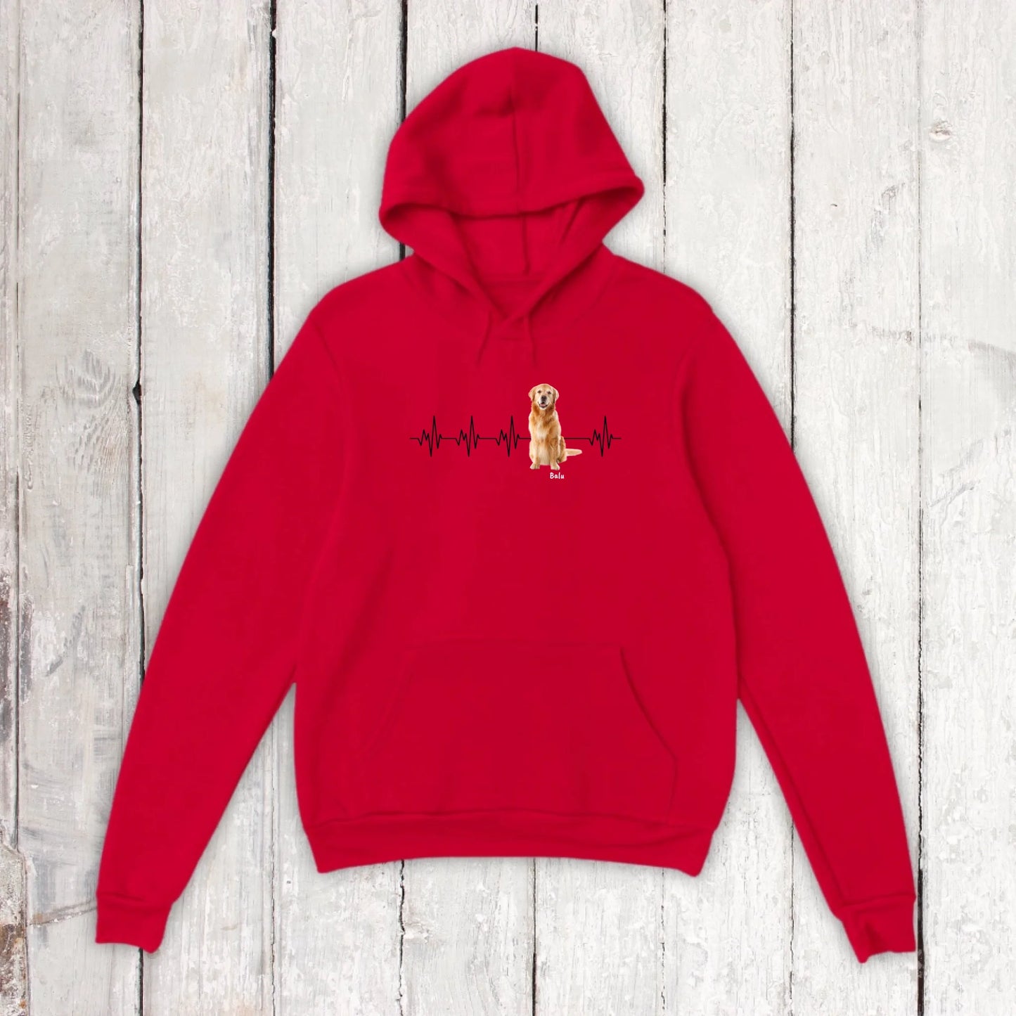 Herzschlag mit Foto - Individuelles T-Shirt (2)